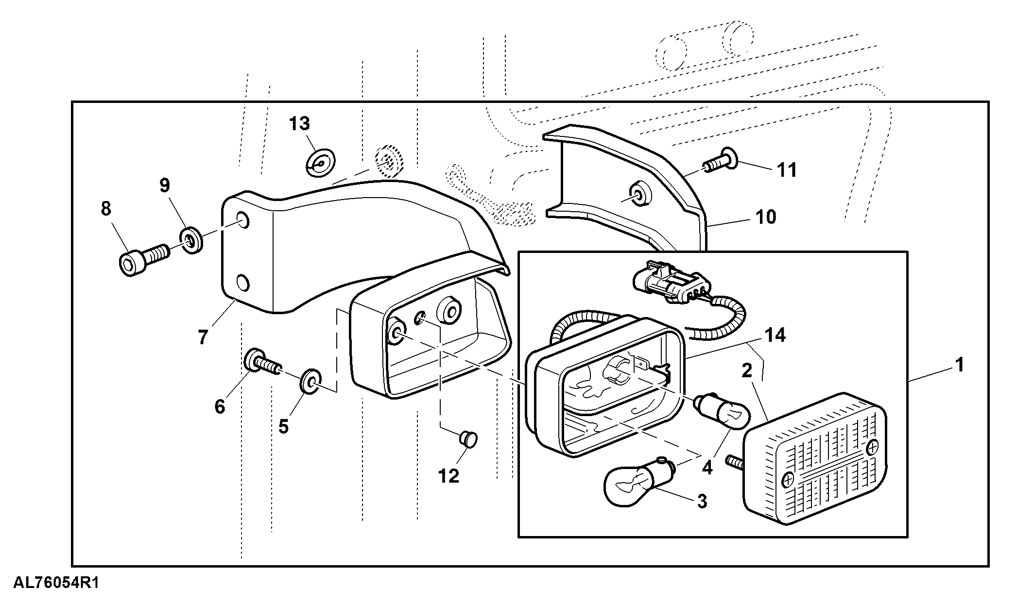 Turn Signal Lights / Position Lights, Cab Front