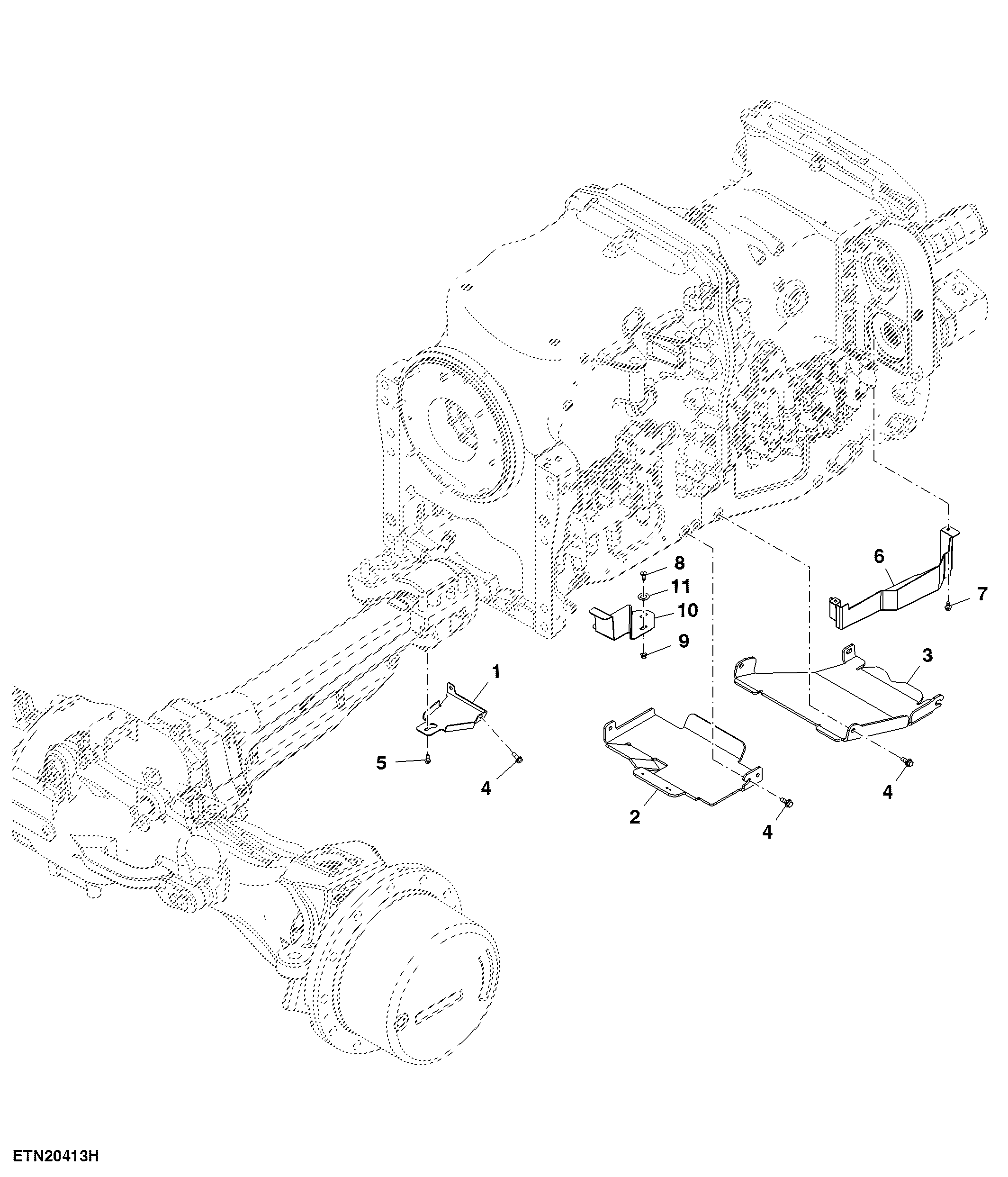 Driveshaft, Shield, IVT™, TLS™, W/O Pushbar