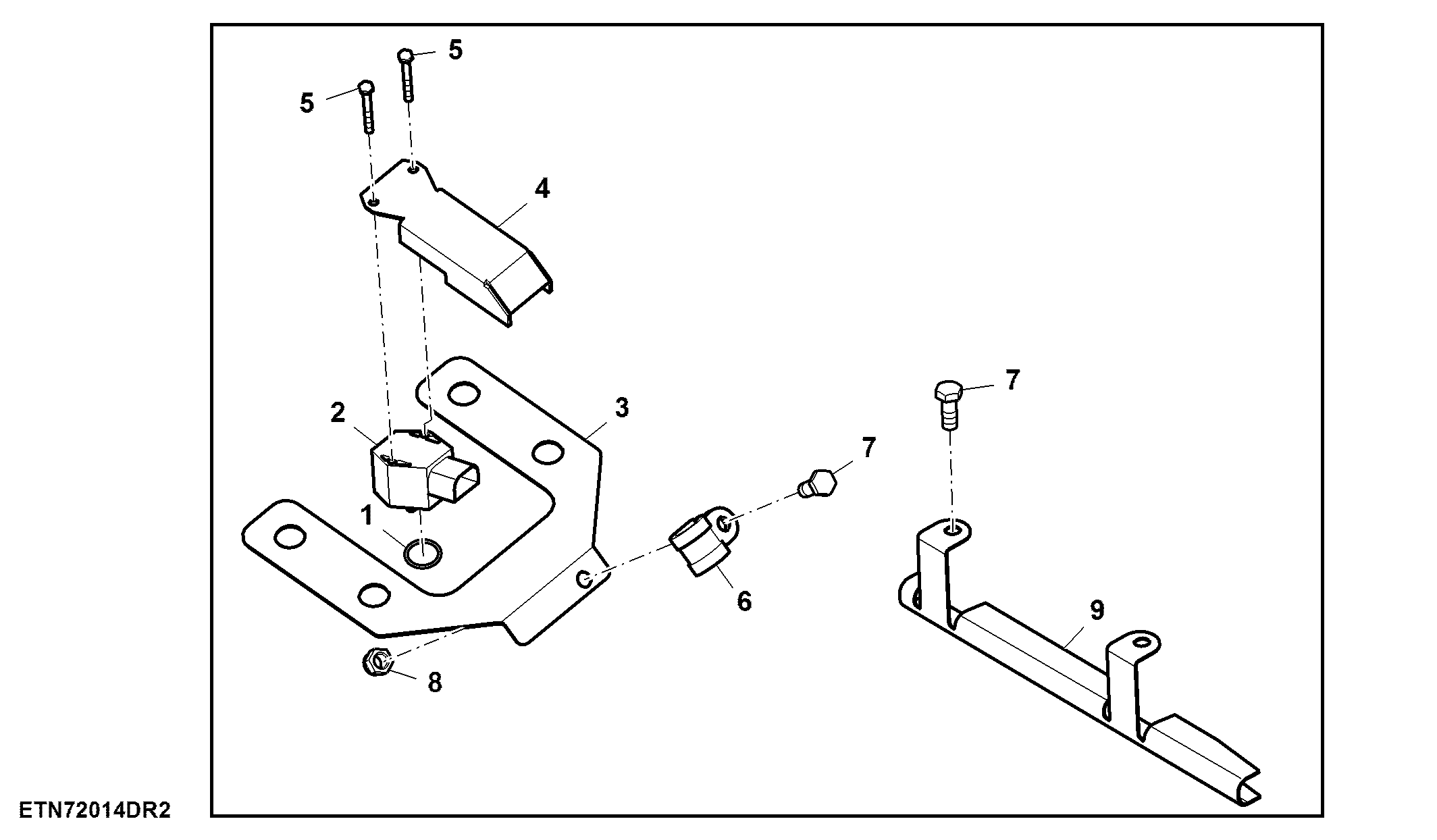 Guard / Sensor, AutoTrac™, W/ Front Wheel Brake