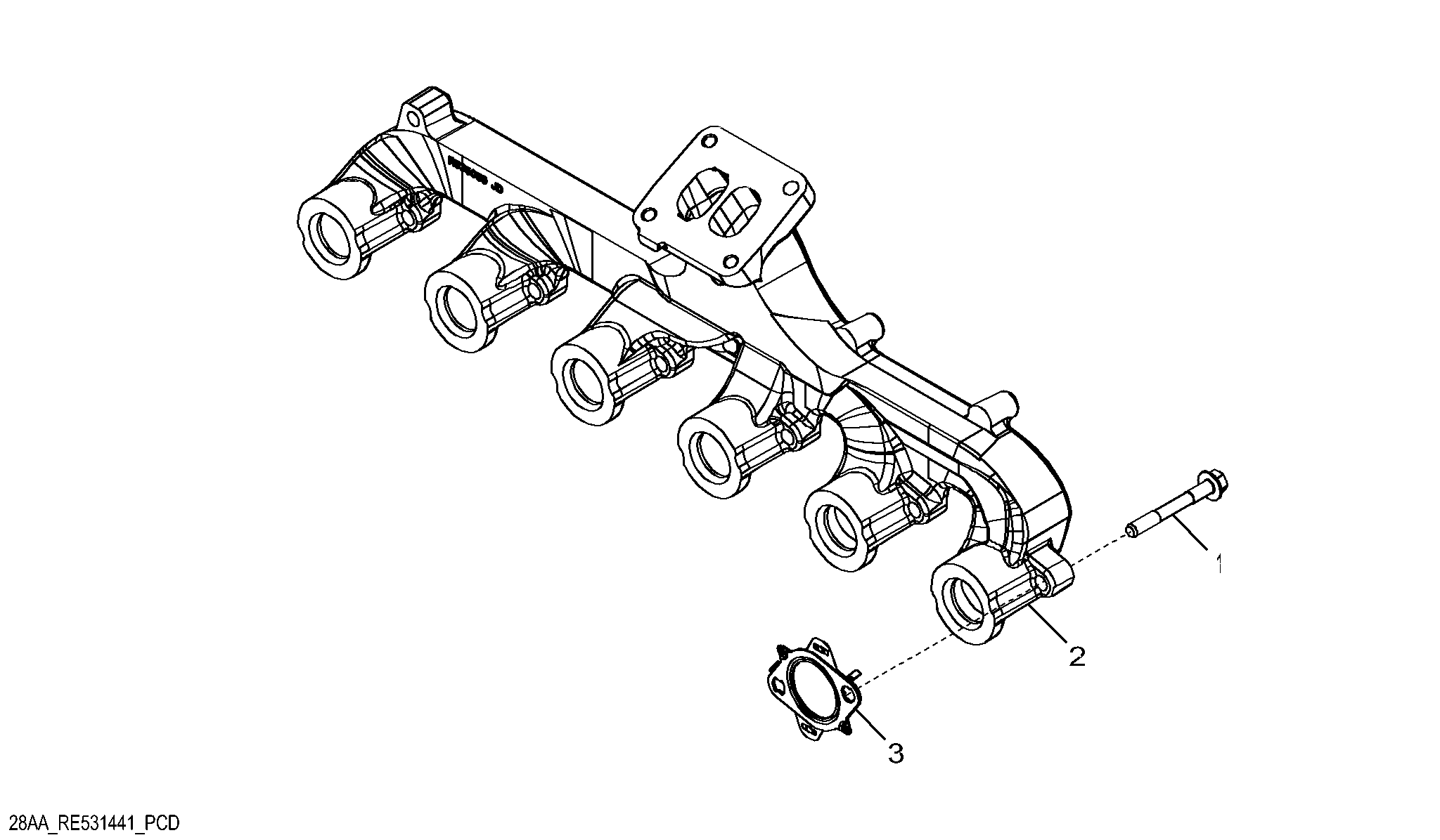 28AA Exhaust Manifold