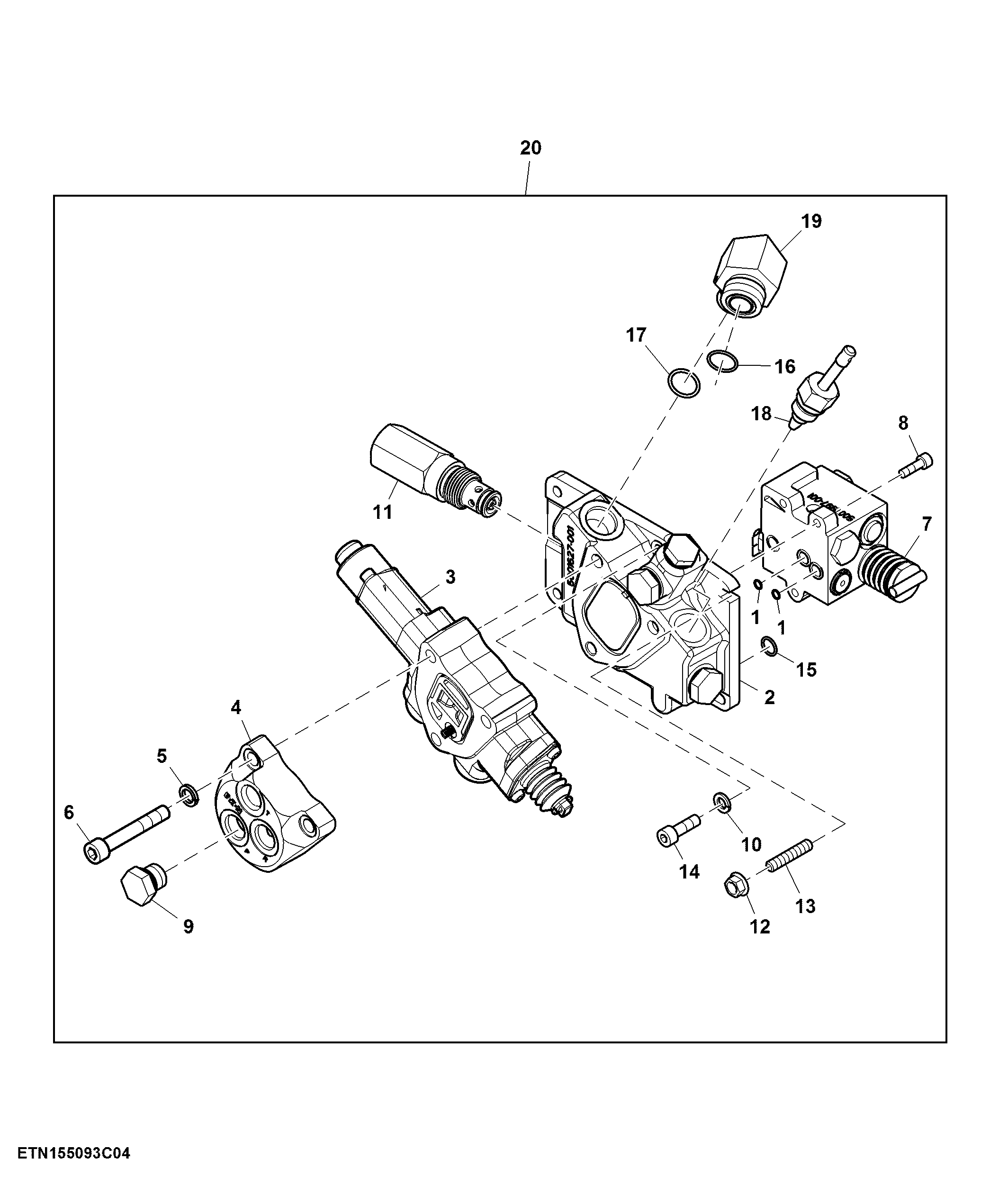 Rockshaft Control Valve, W/ PowrReverser™, OOS ( - 076558)