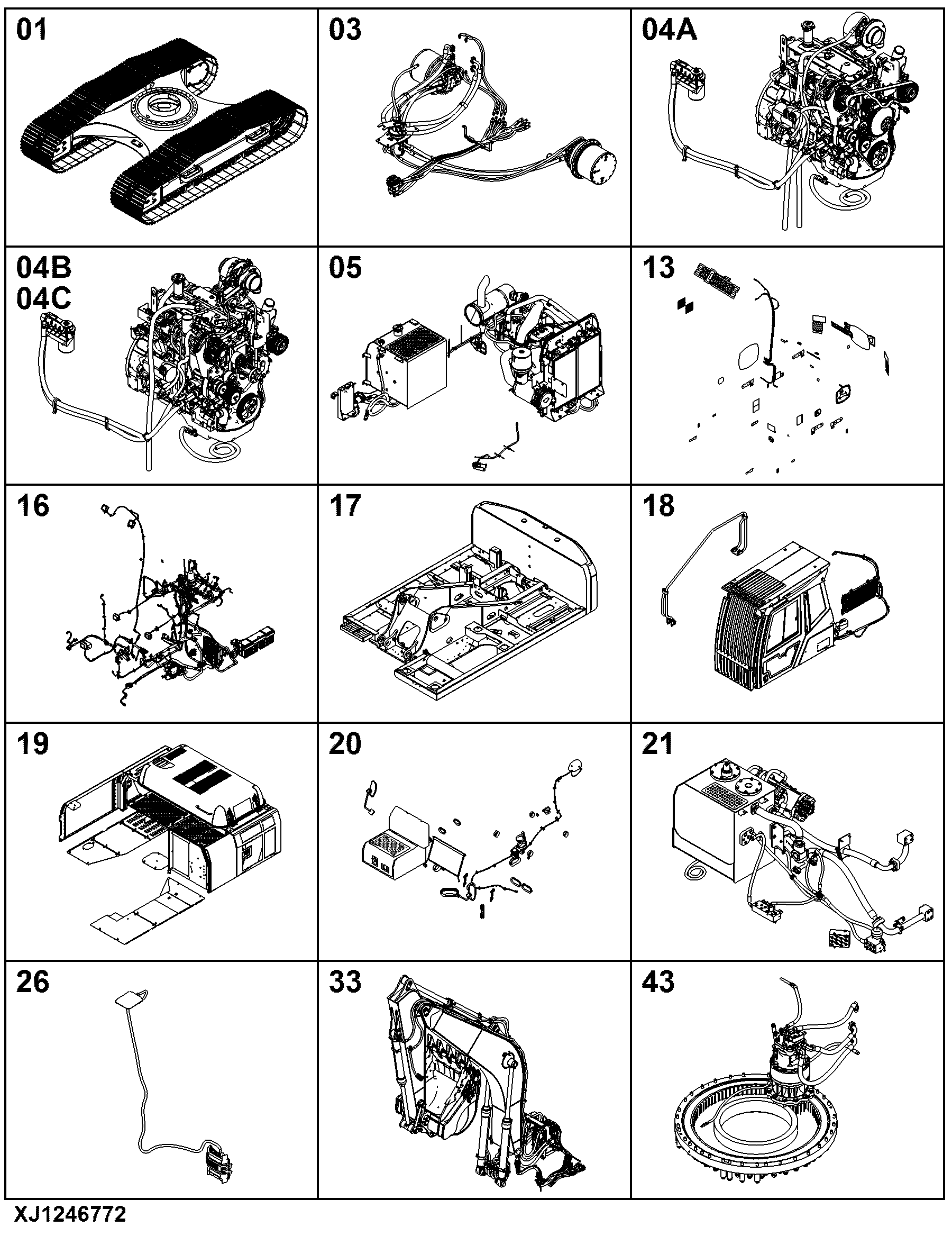 E230LC Excavator (PIN: 1YNE23AL_ _C400201- )(PIN: 1YNE23AL_ _D400202- )(Engine: 4045HXU05, 4045HXU04)