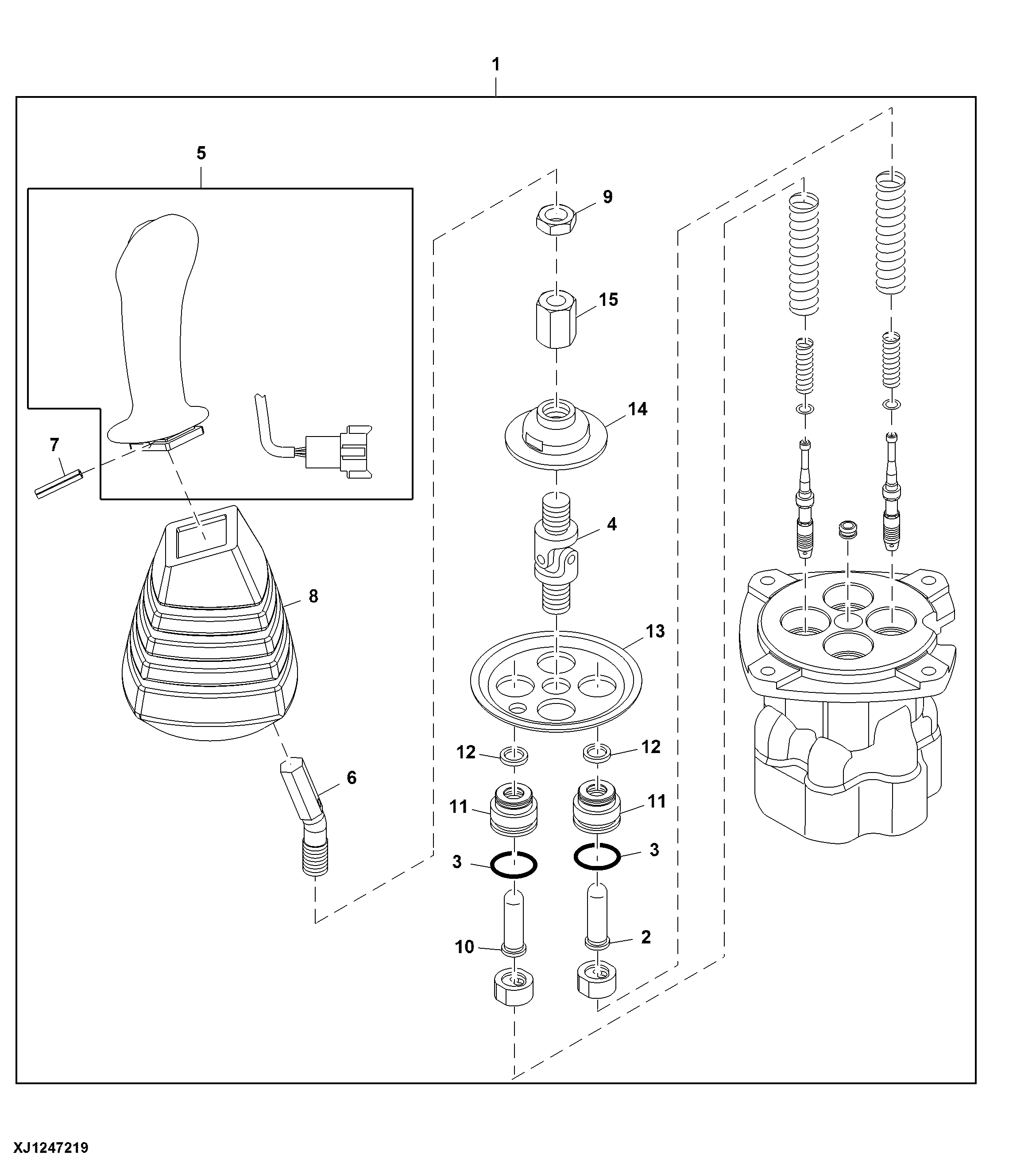 Pilot Controller, Swing, LH, Polycarbonate Hatch