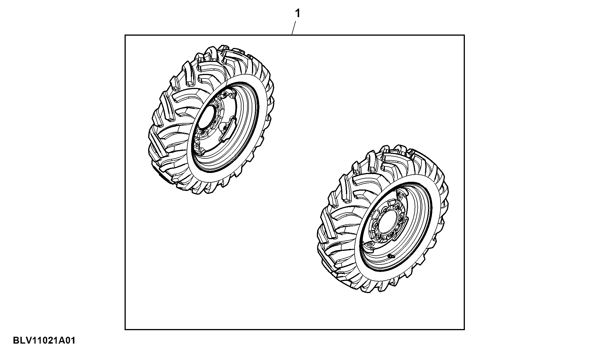 Attachment, Front Wheels, W5.5 X D16