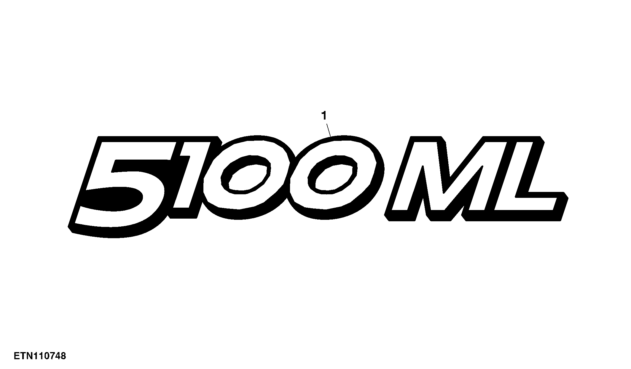 Model Number Decal