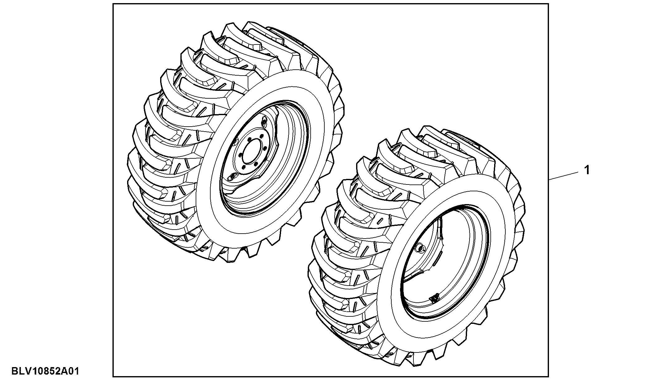 Attachment, Rear Wheels, W15 X D19.5
