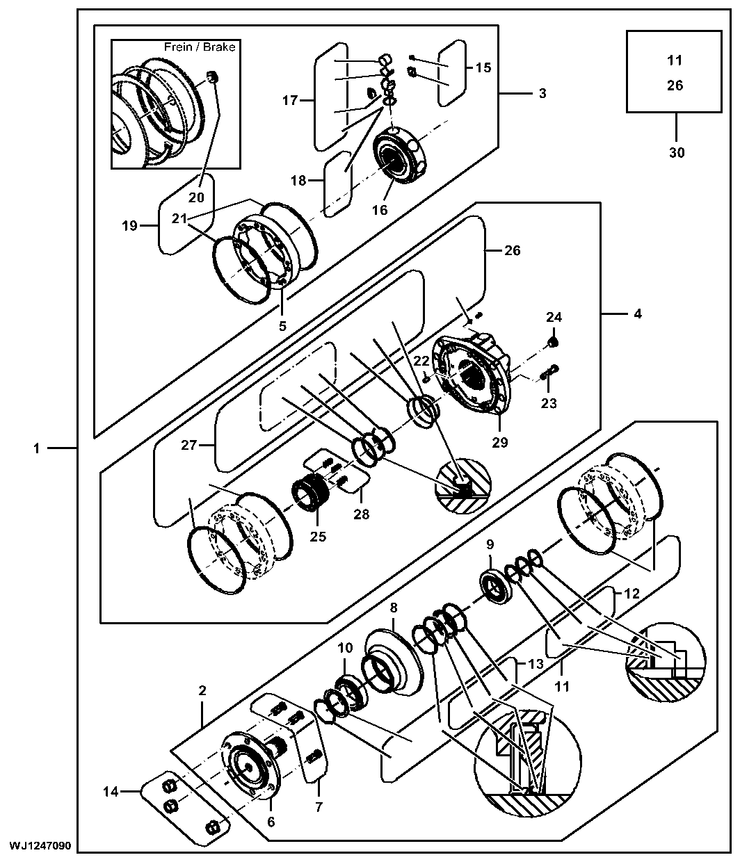 Hydraulic Motor, Feed Rolls, (Poclain 500 cc)