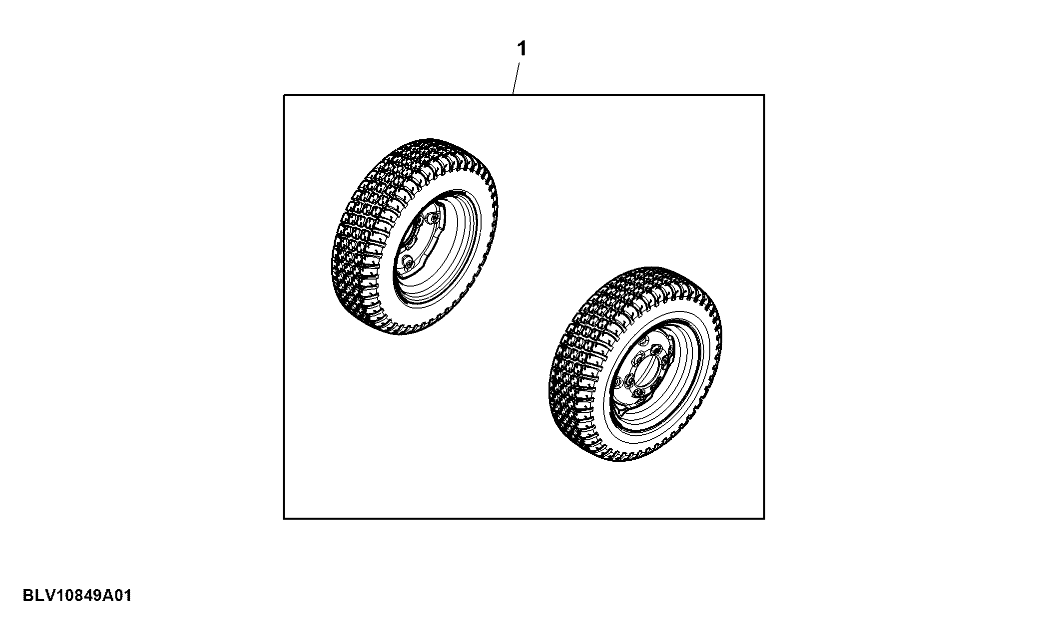 Attachment, Front Wheels, W8.5 X D27