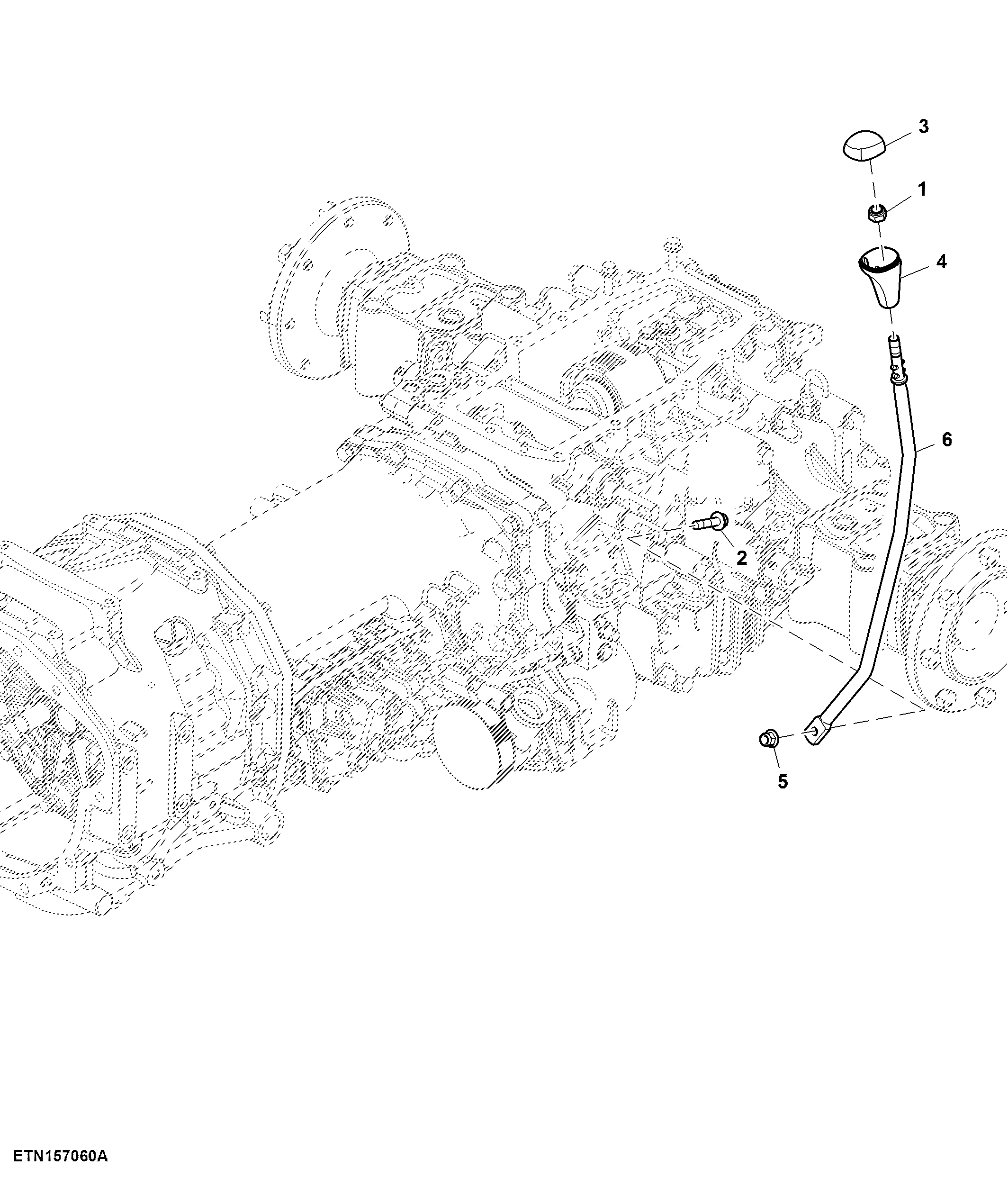 Range Shift Lever, Hydrostatic Transmission, OS
