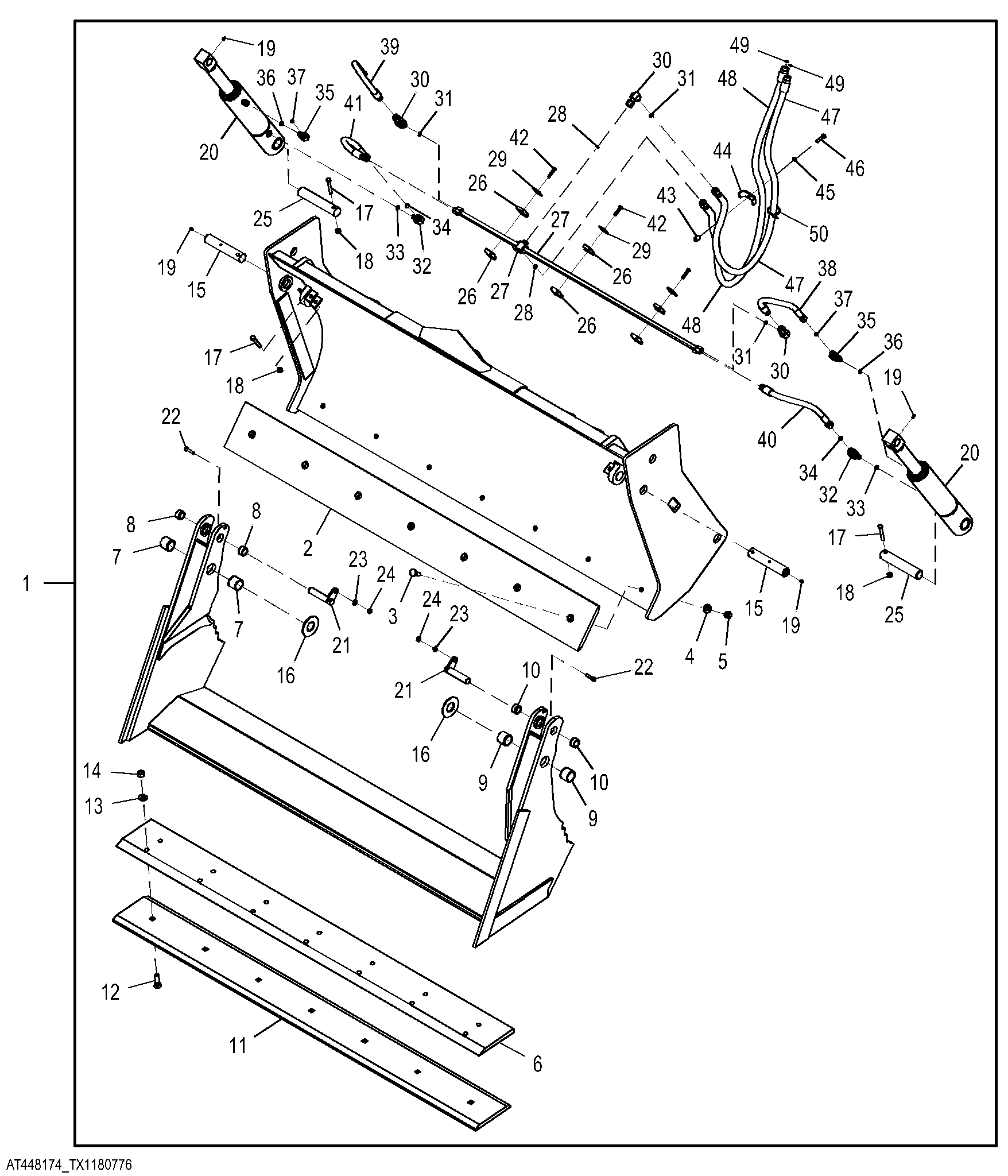 Multipurpose Bucket Kit with Reversible Cutting Edge 0.89 m³ (1.17 yd³) 2.08 m (82.00 in)