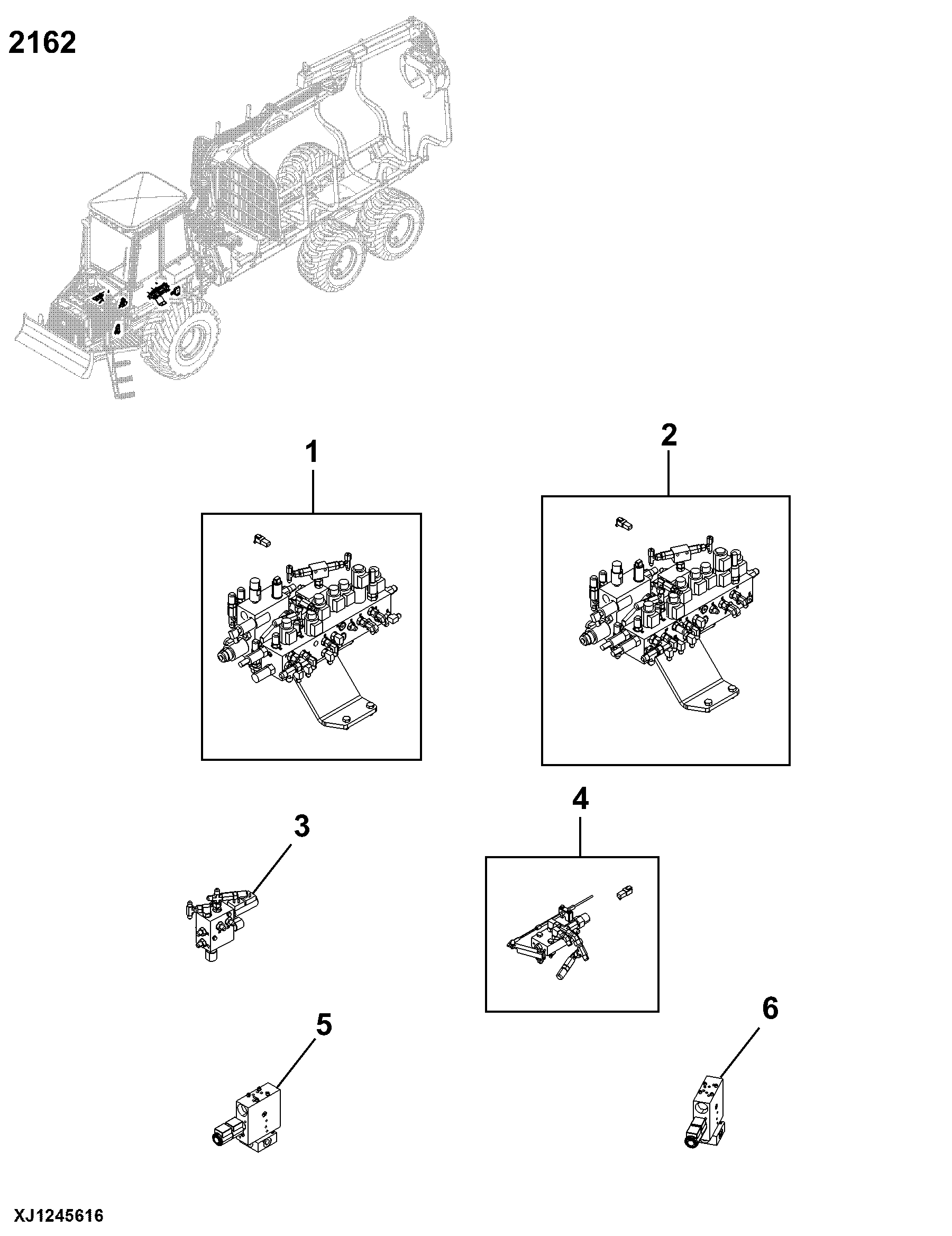 2162 Hydraulic Selective Control and Load Holding Valves 1010D T3
