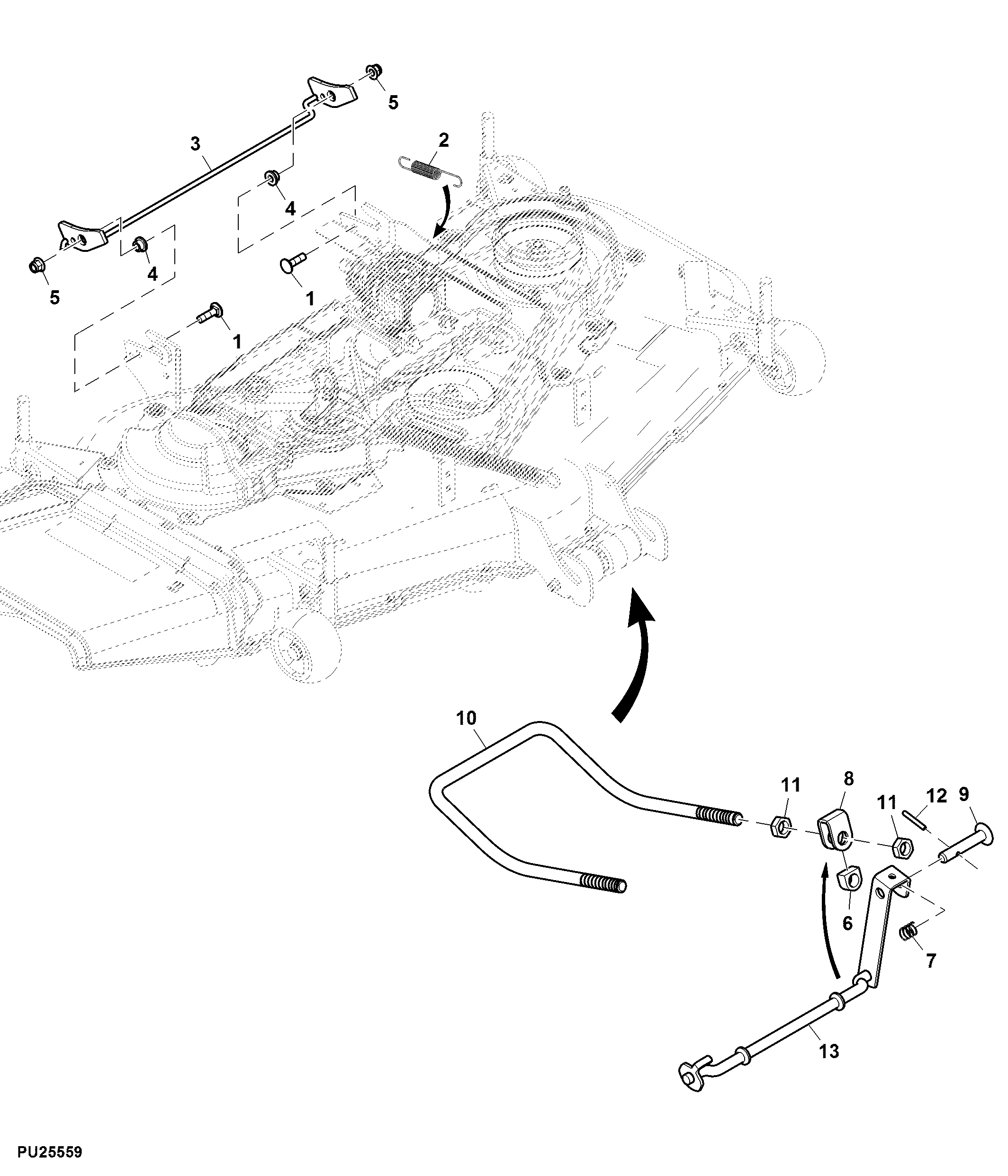 Front and Rear Draft Arms, 48 inch Accel Deep™