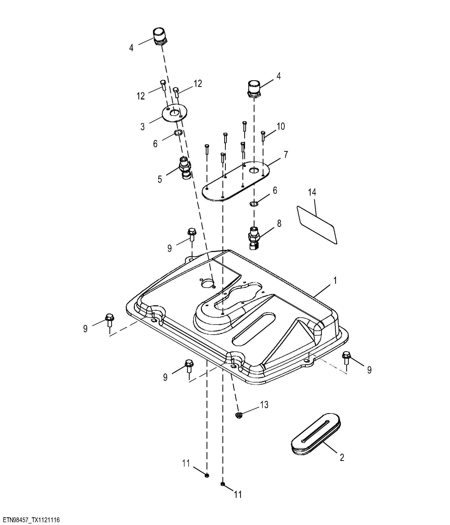 Boom Lock And Side Shift Control - Extended Dipper, Pilot