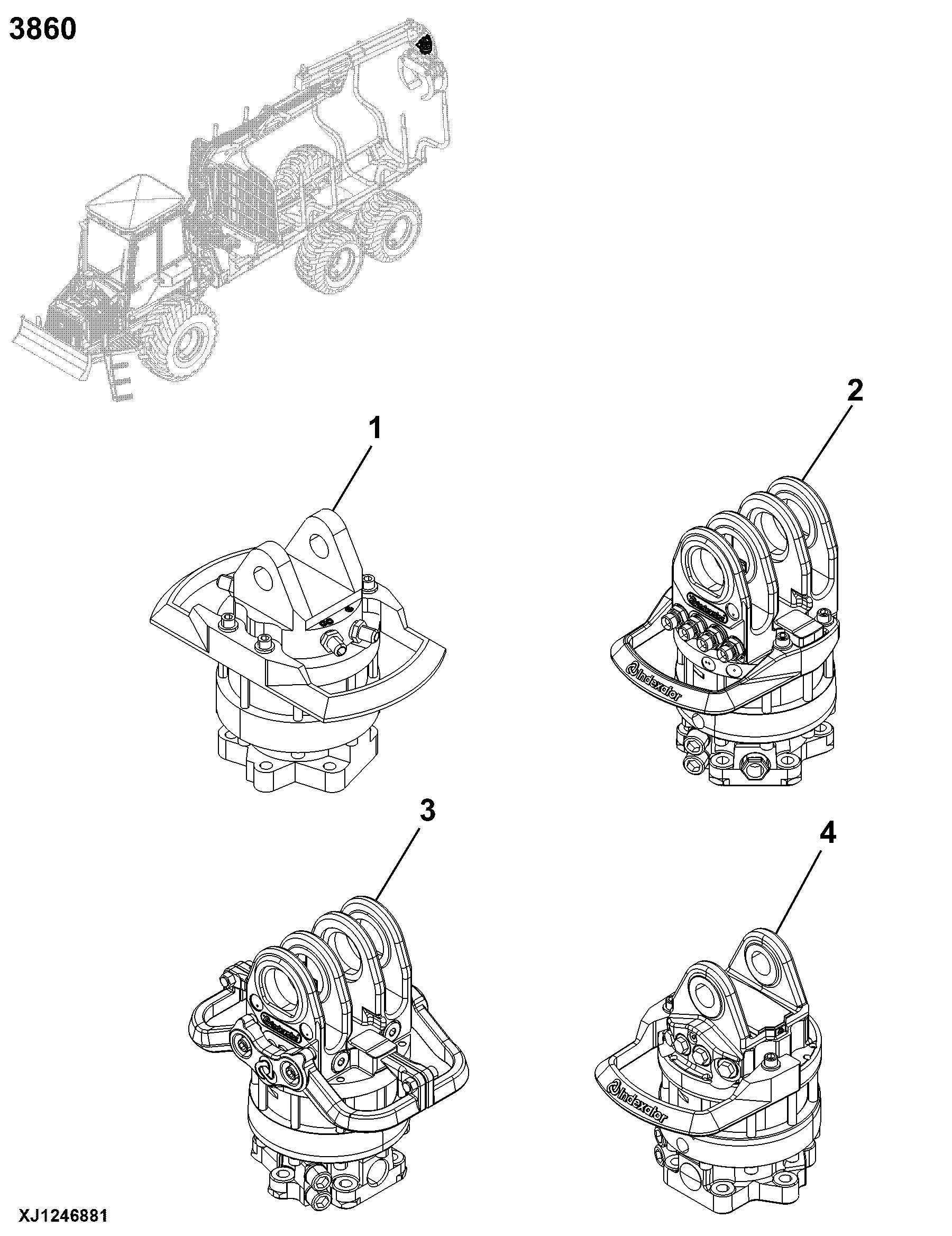 3860 Hydraulic System 1010D T3
