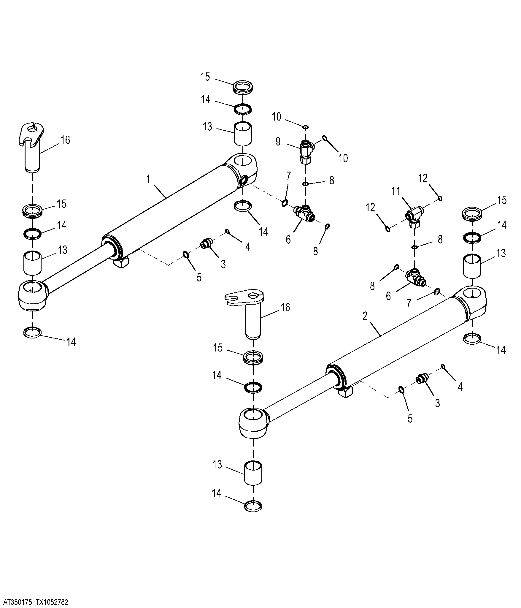 Steering Cylinders and Fittings (NeverGrease™)