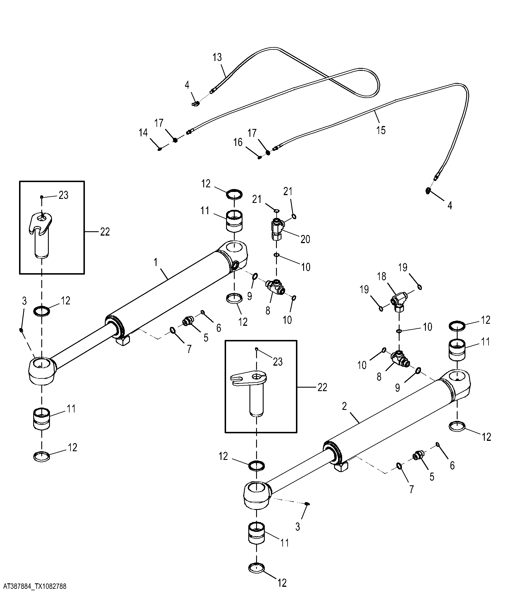 Steering Cylinders and Fittings (632198 - )