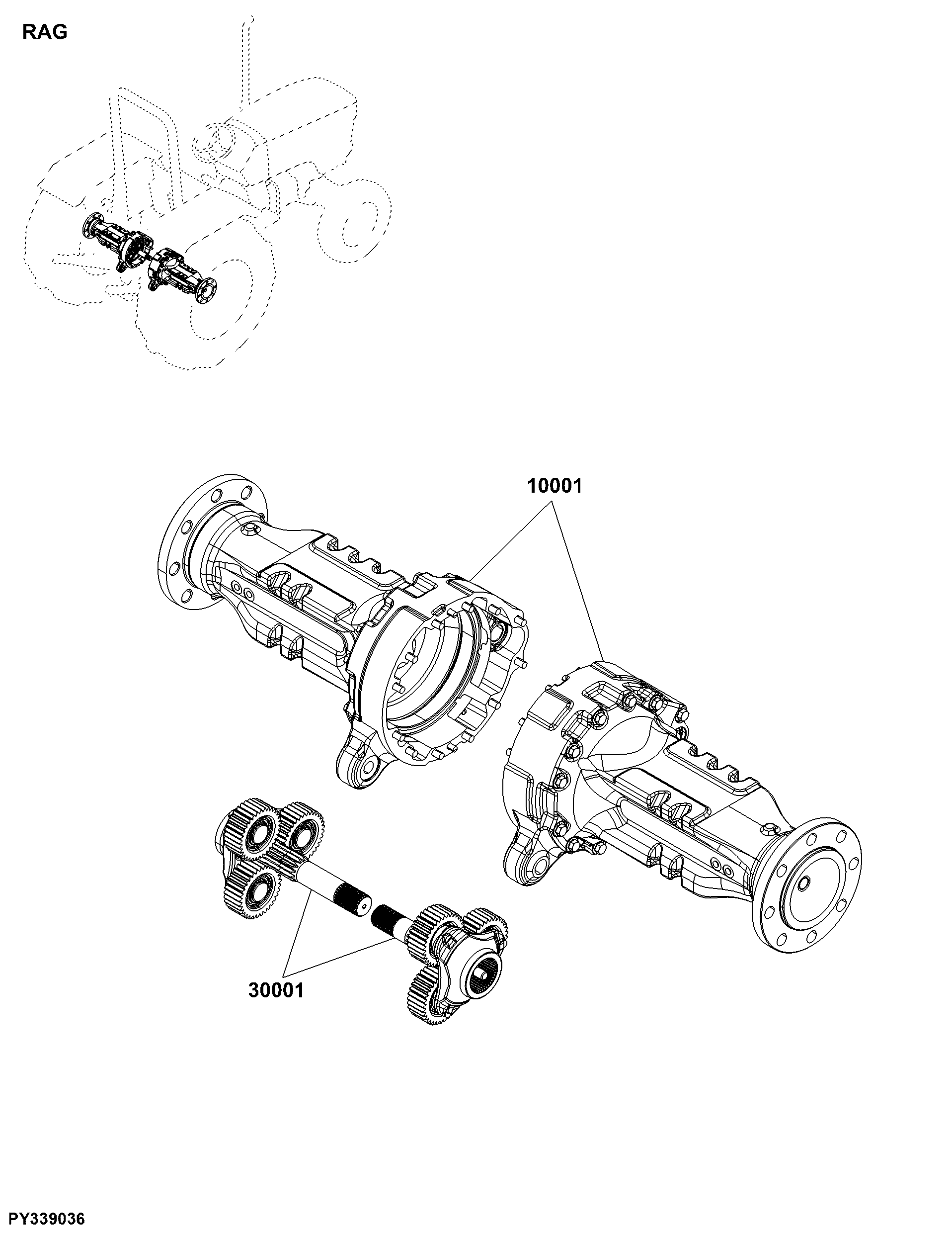 RAG Axle Assemblies, Rear