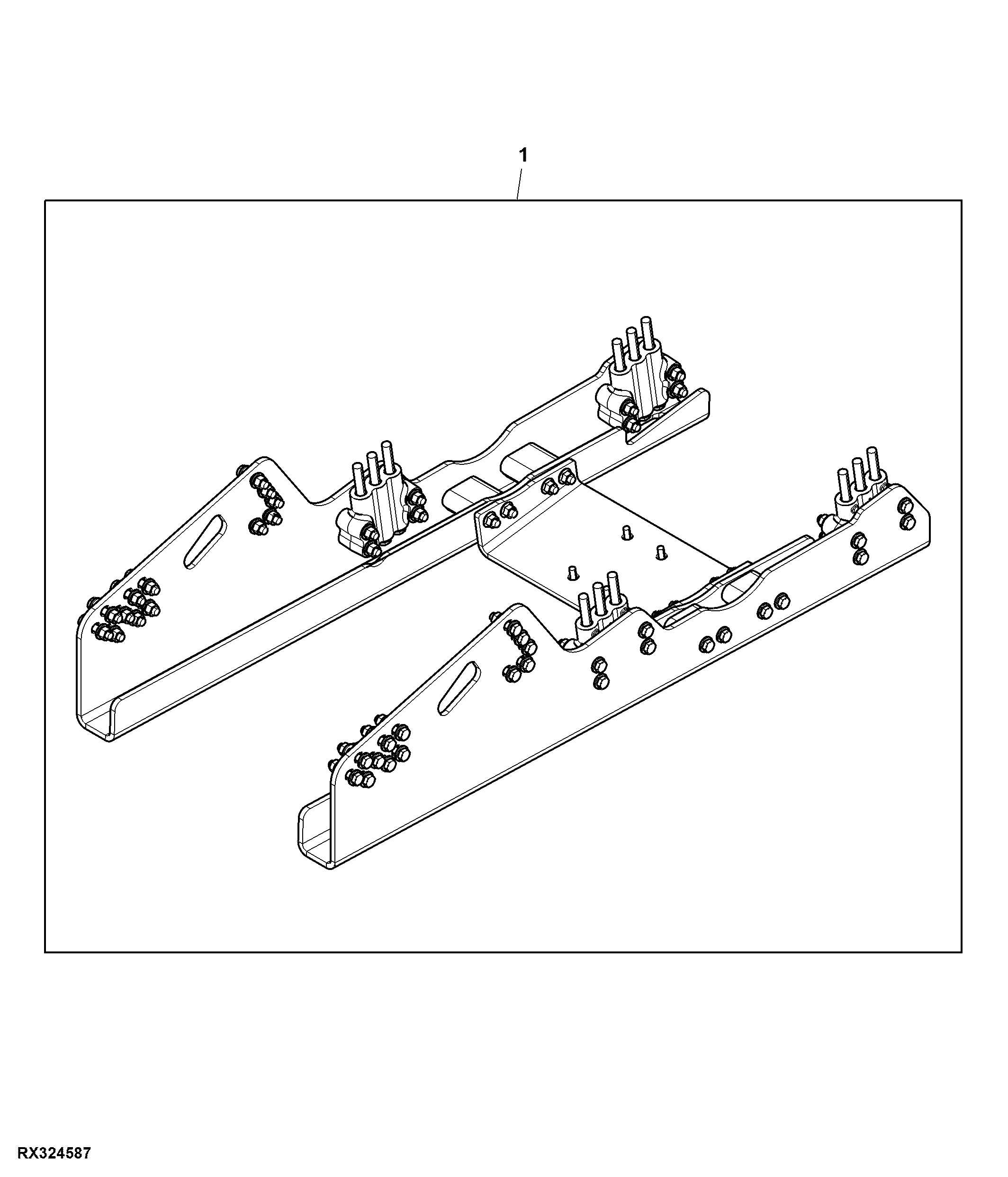 Attachment, Support Kit, Liquid Tank Frame, Narrow