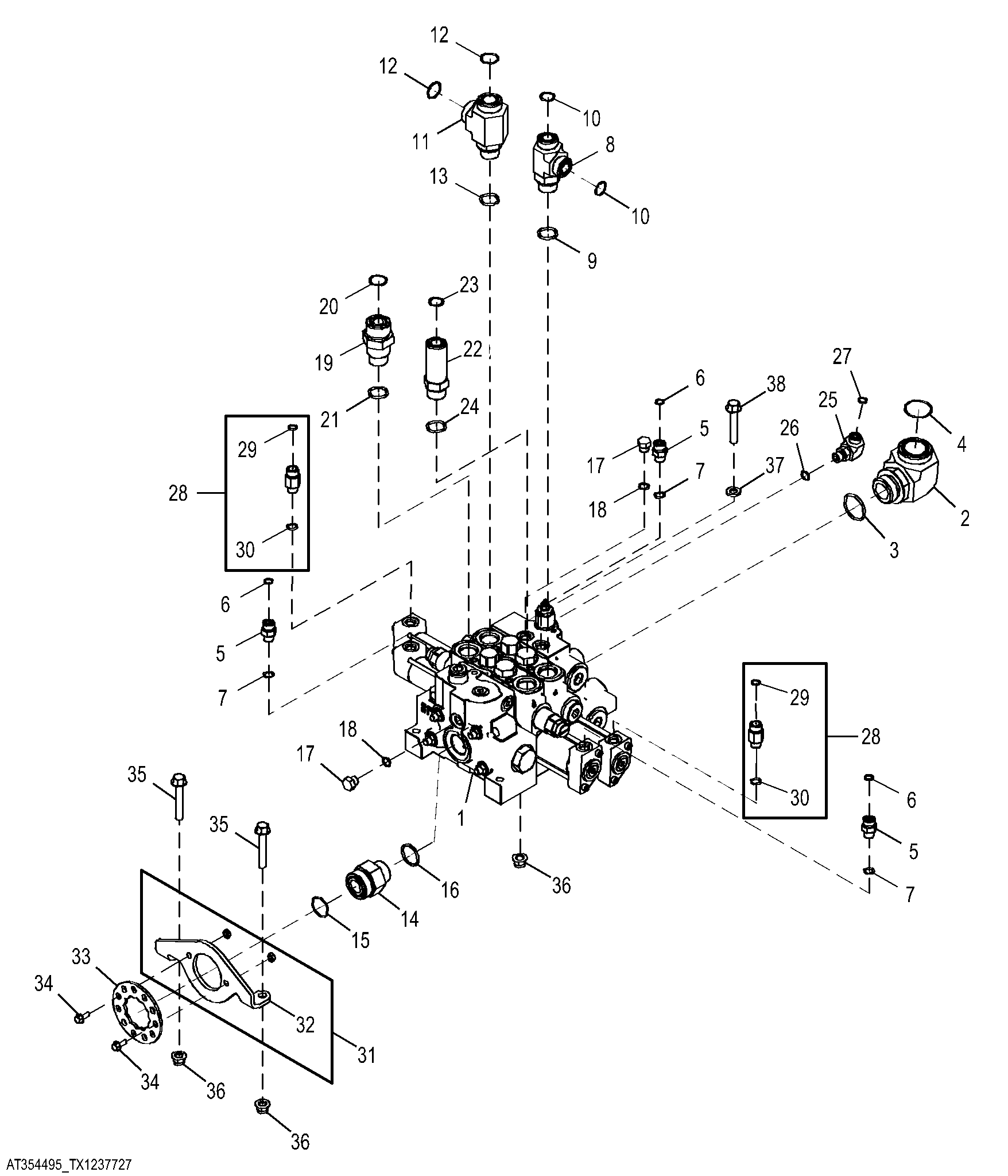 Two Spool Loader Control Valve (Powerllel™)