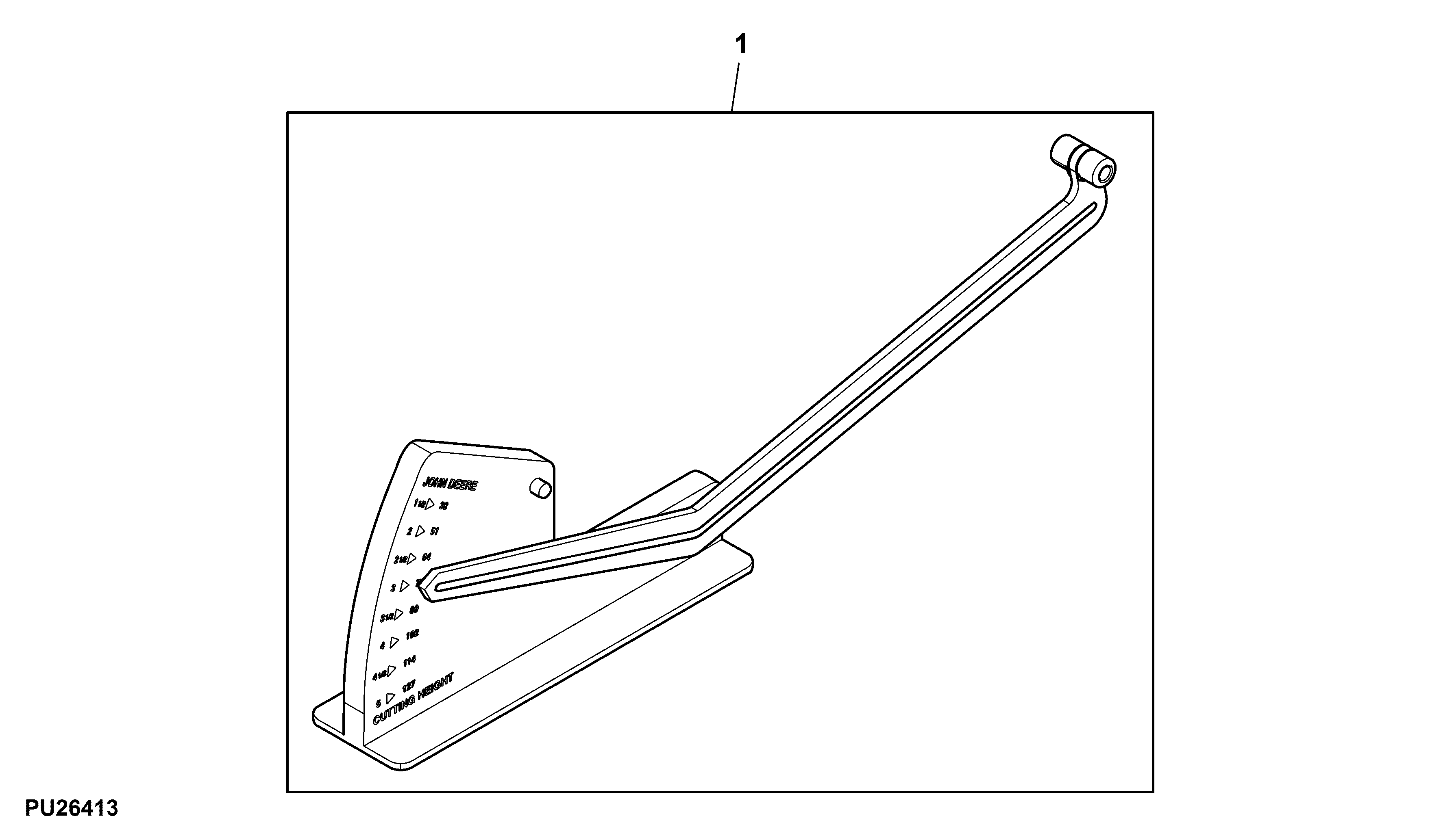 Mower Deck Leveling Gauge