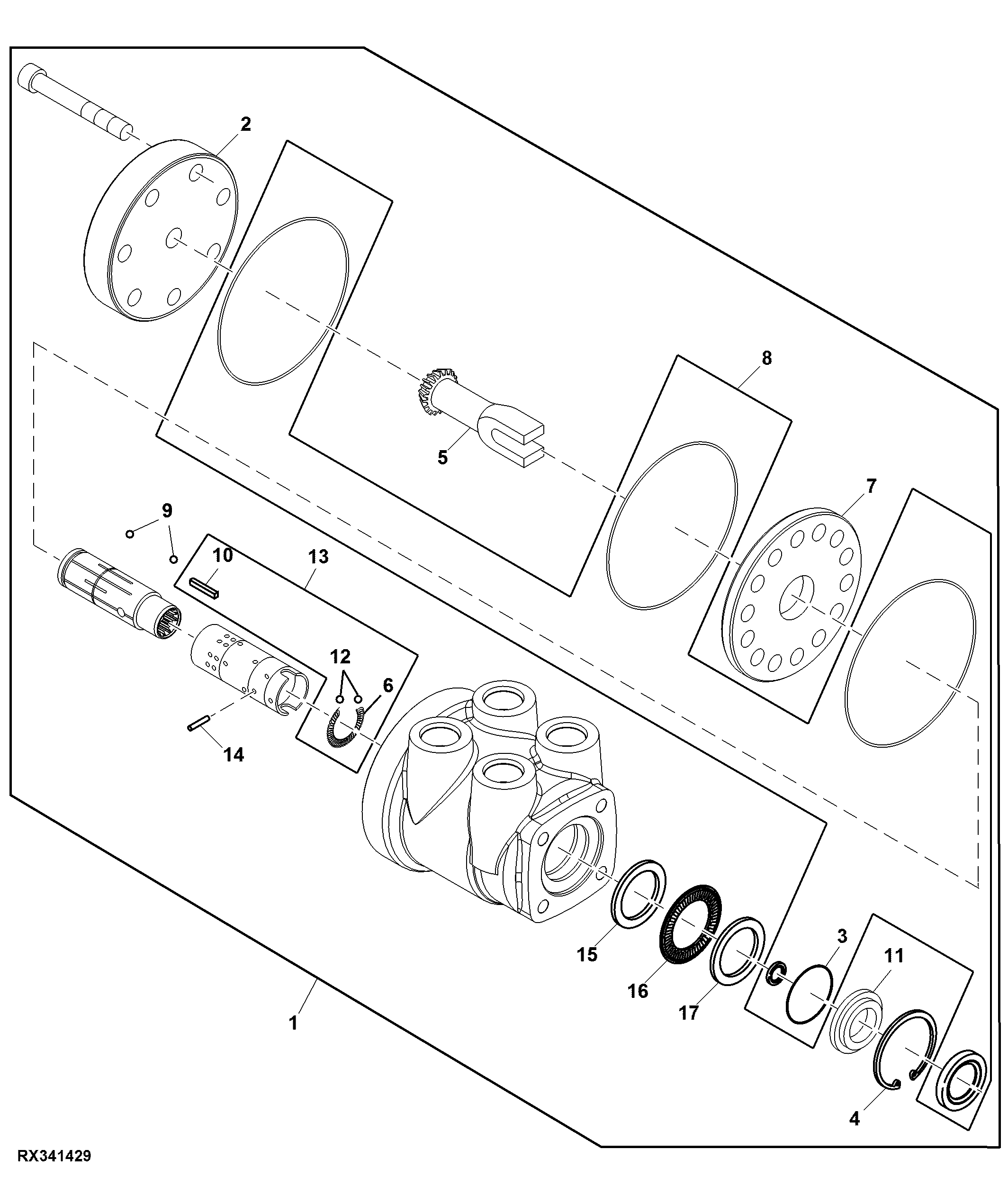 Steering Control Unit, AutoTrac™, Double Reduction Axle