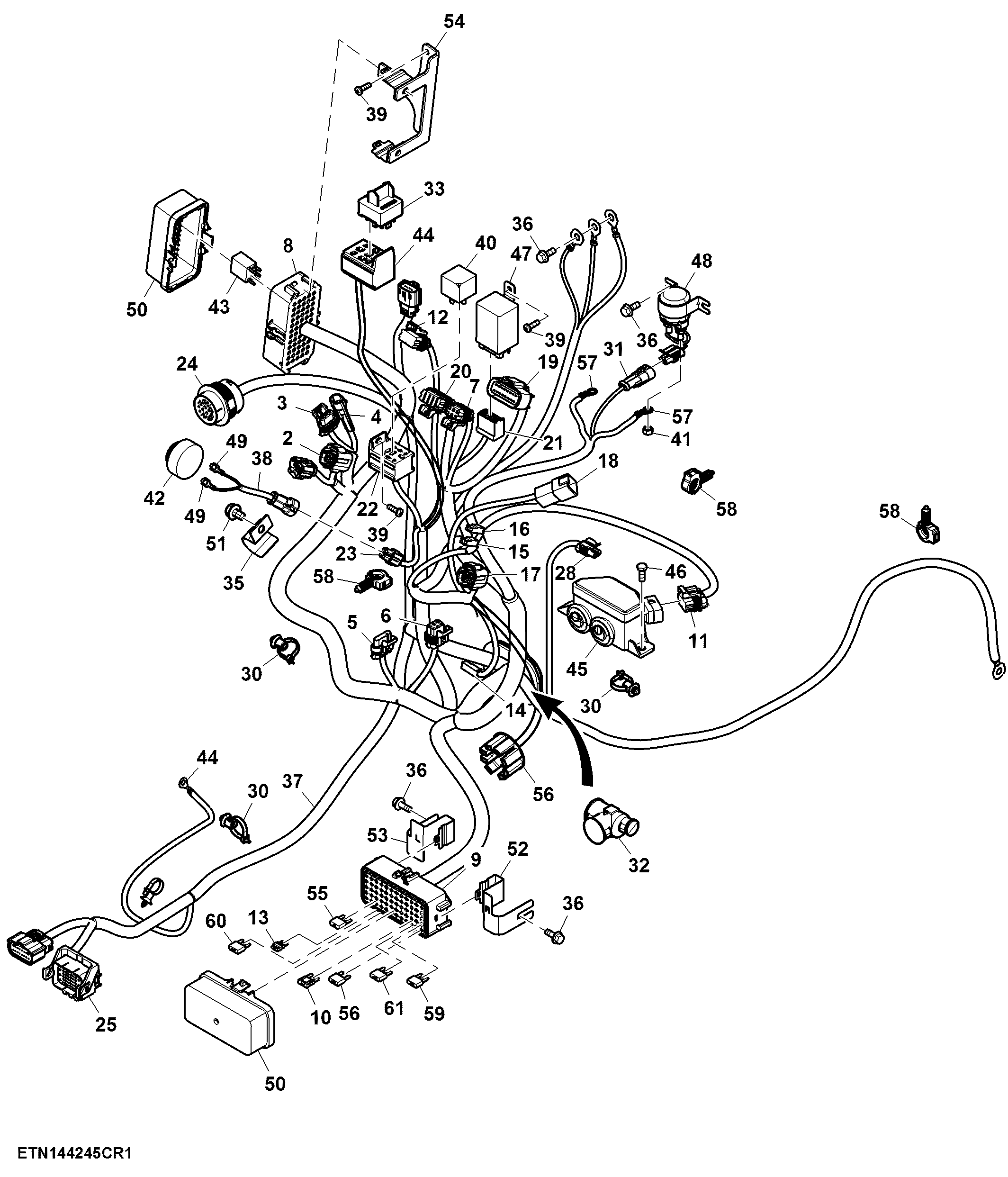Front Console Wiring Harness, PowrReverser™