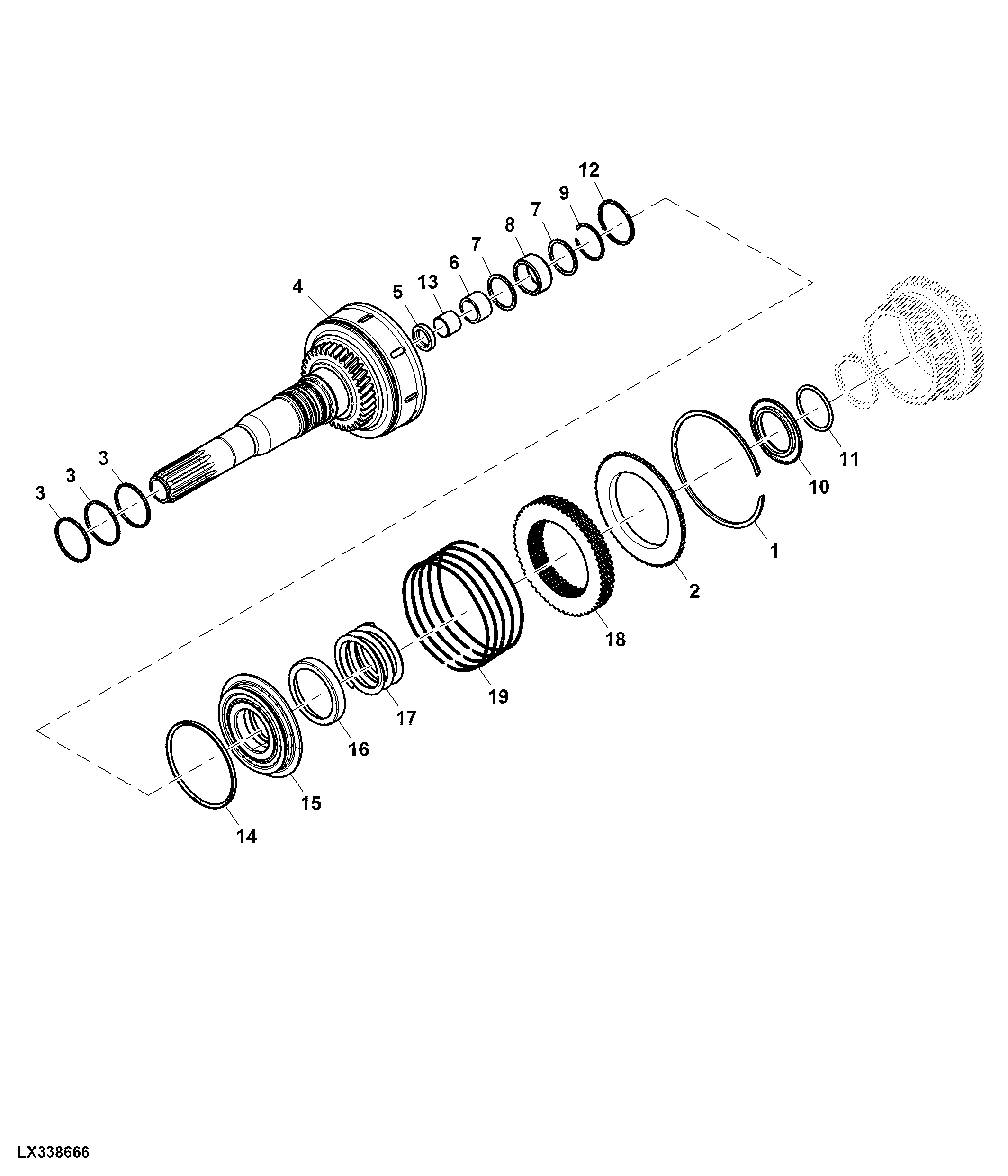 Input Shaft, Clutch Assembly, PowrReverser™
