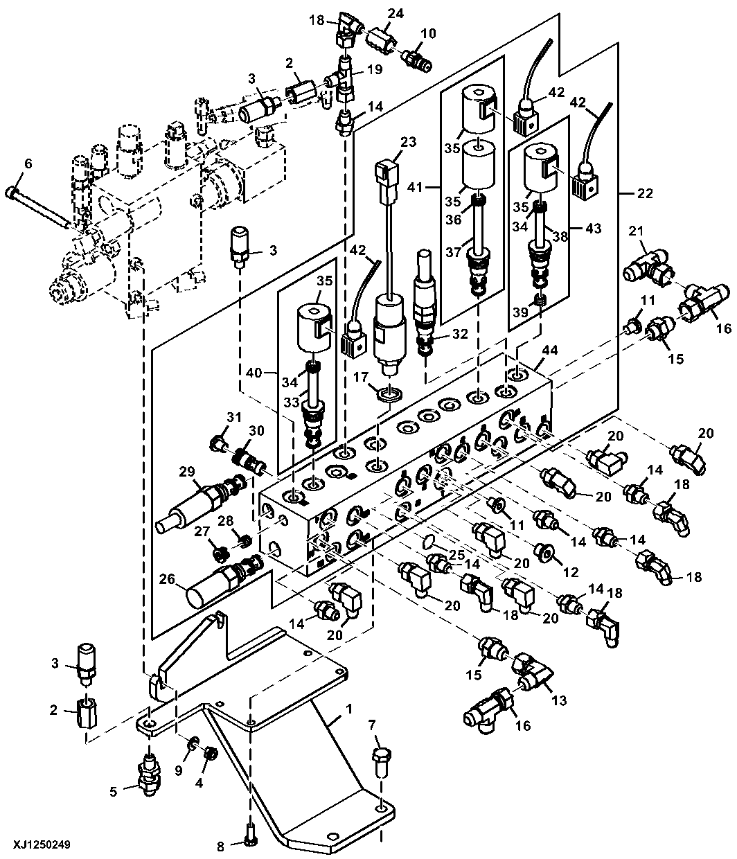 Auxiliary Functions Valve, 6 Wheel and 4 Wheel Short Drive