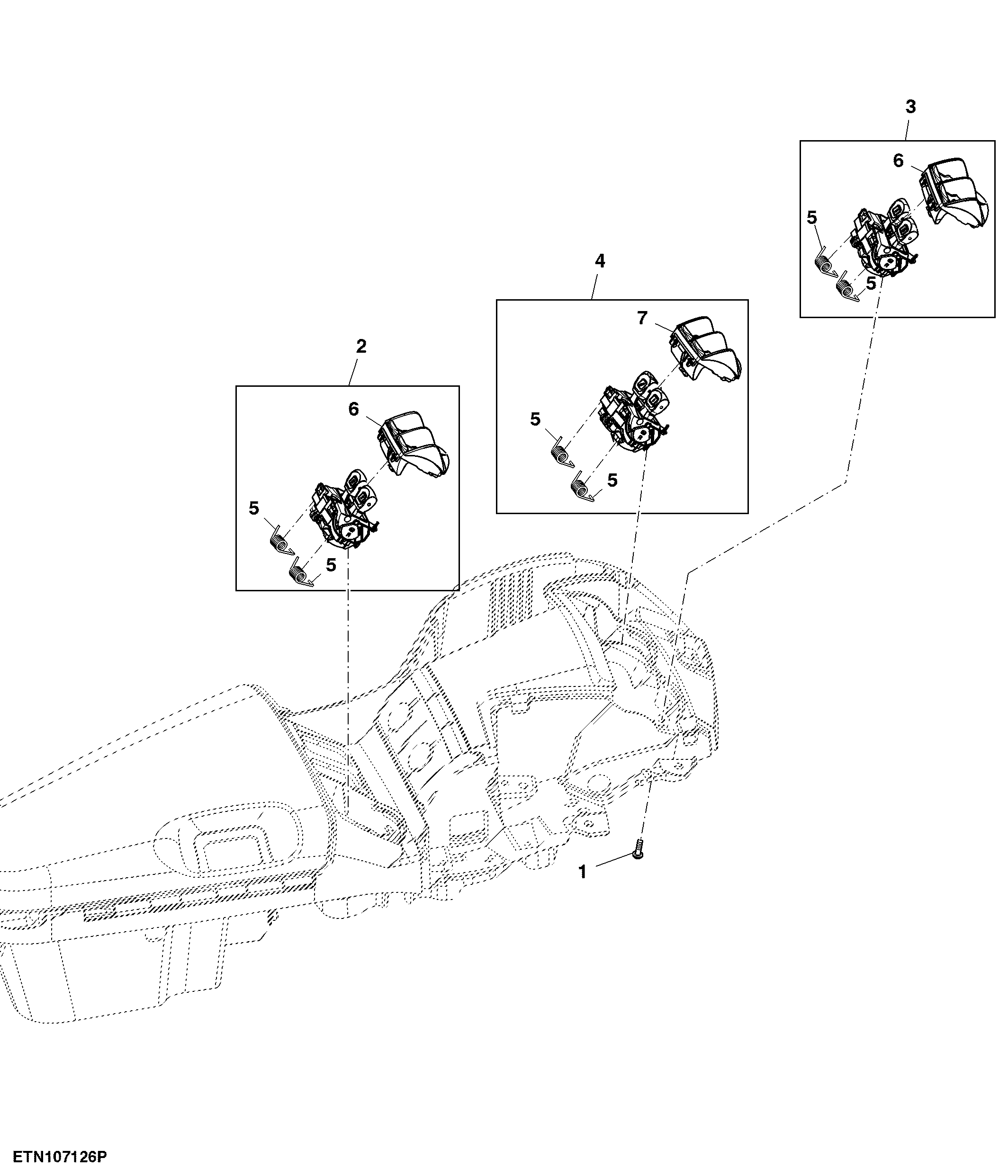 Control, Rear Hitch and 5 Rear SCV, W/ Joystick, CommandARM™