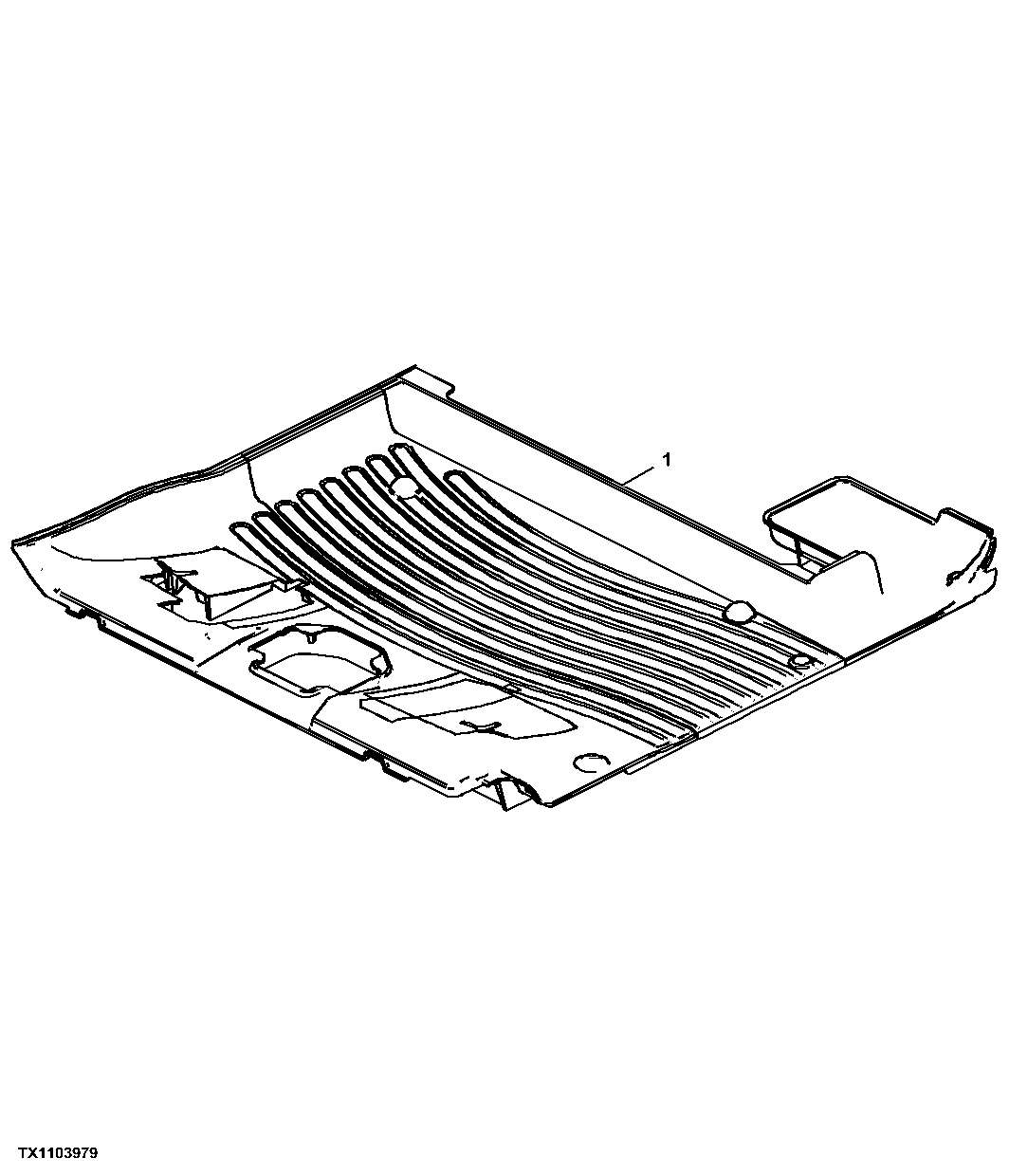 Floor Mat, Auxiliary Hydraulics