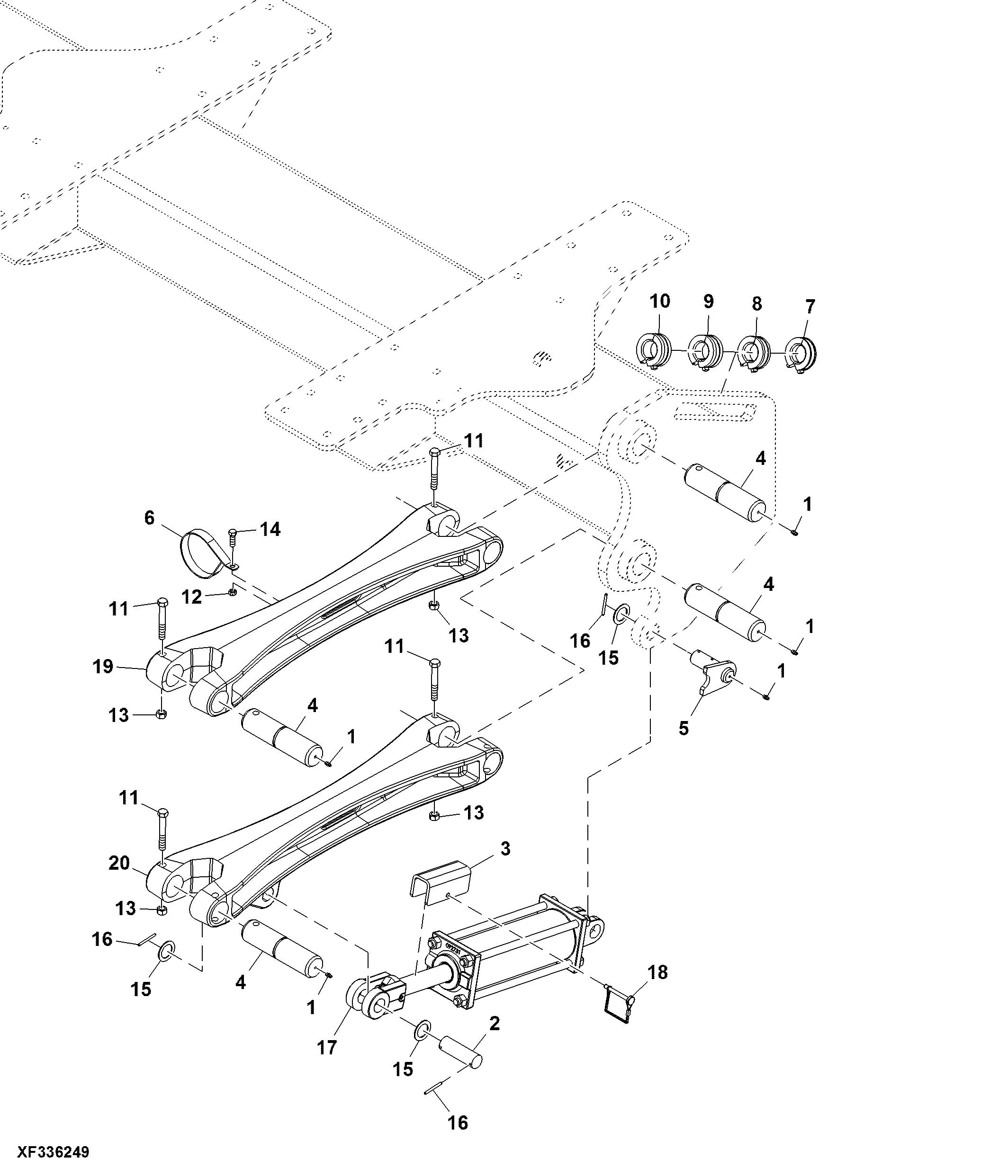 Side Fold Parallel Links, 1800 and 2400 GAL (189961 - )