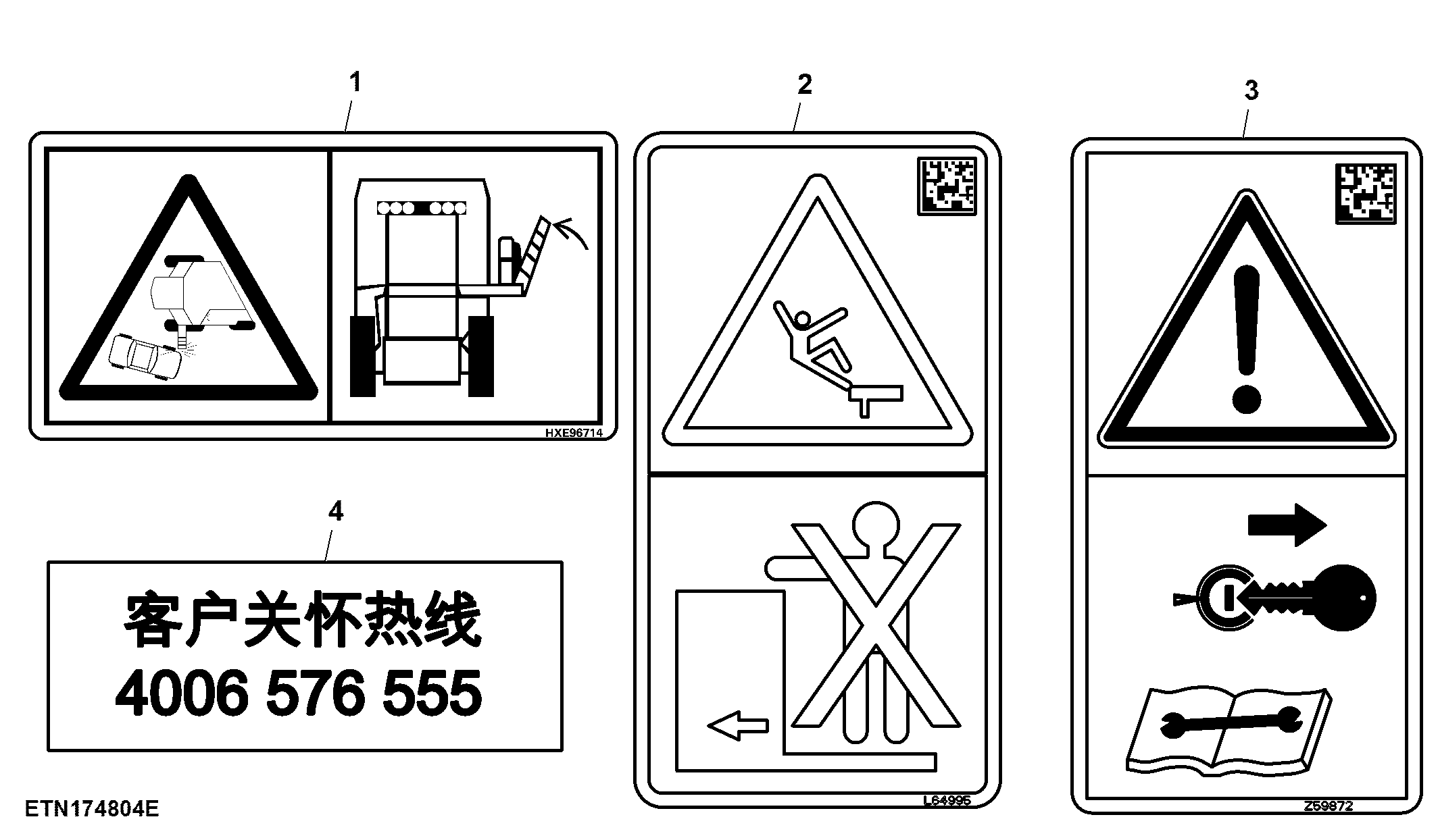 Text Free Safety Decals