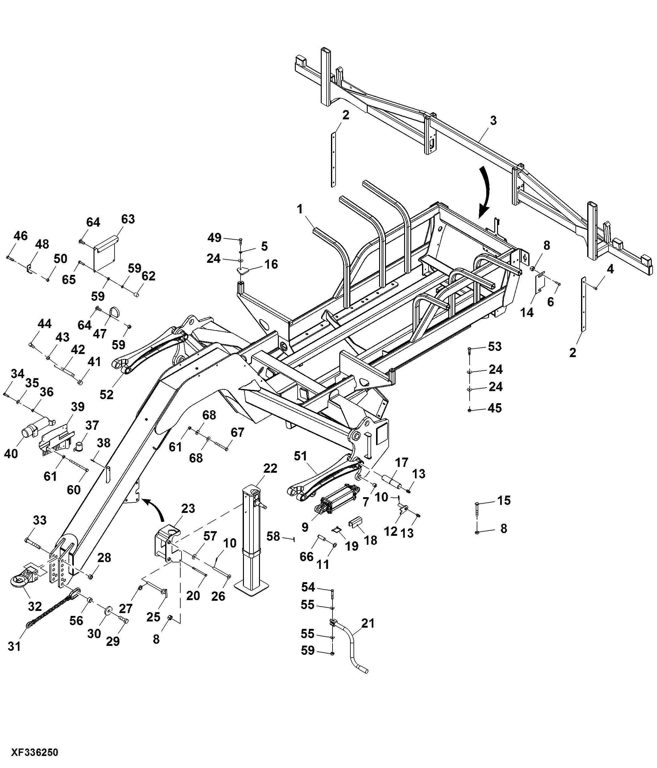 Cart, Side Fold, 1800 and 2400 GAL ( - 189960)