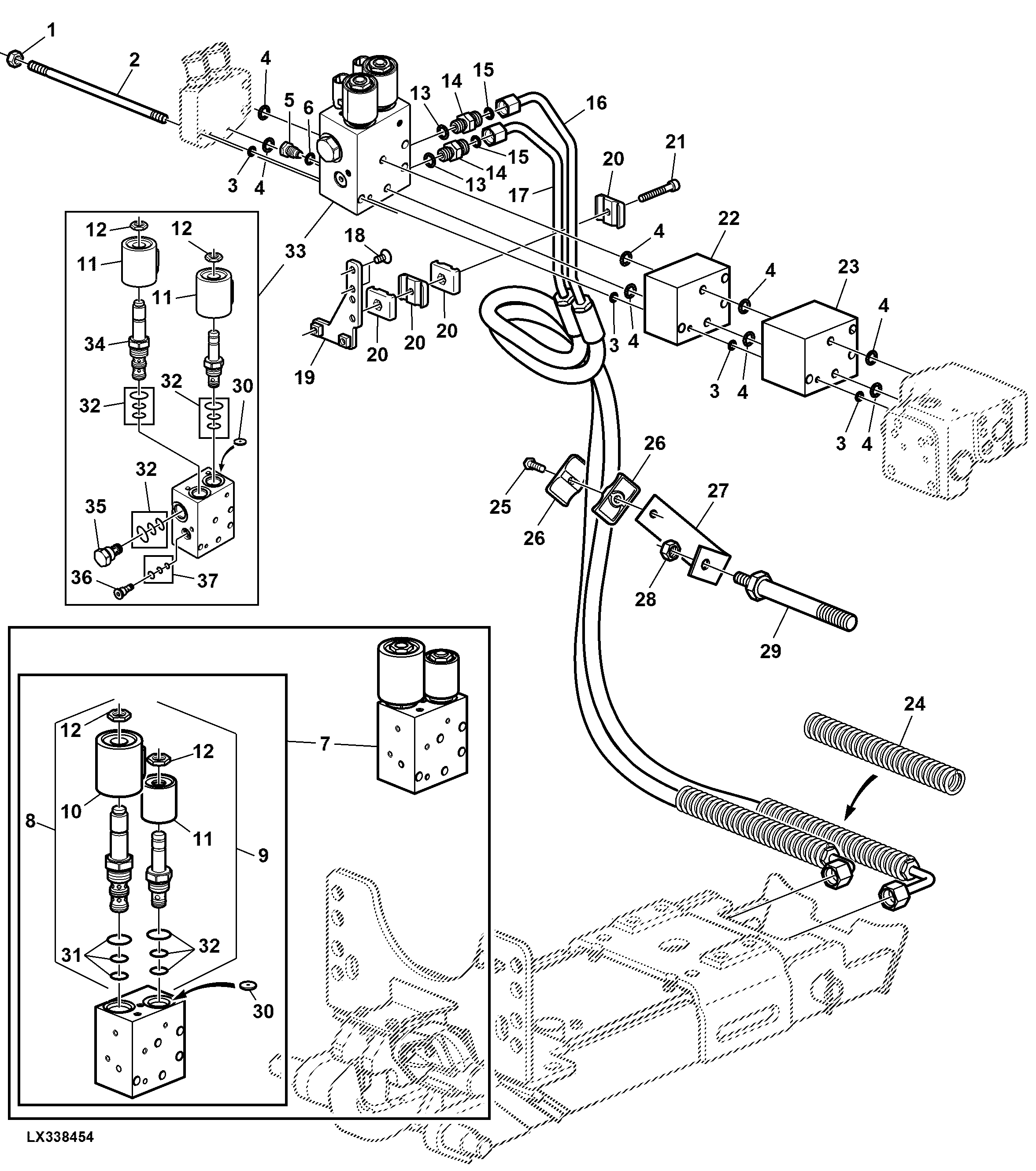 ELECTRO-HYDR. CONTROLLED PICK-UP HITCH WITH CONTROL BLOCK