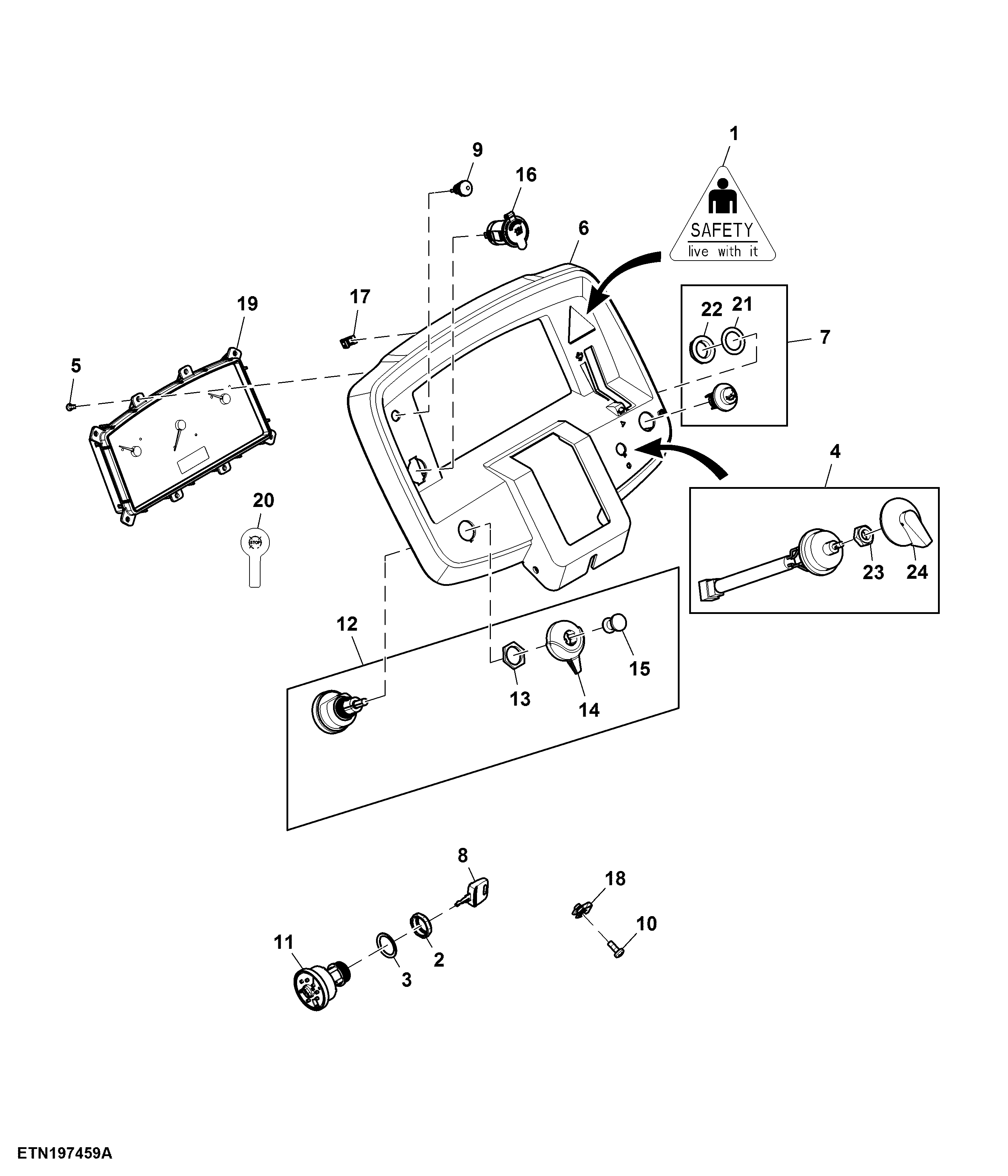 Instrument Cluster, Non Telematics, Premium, Rotary