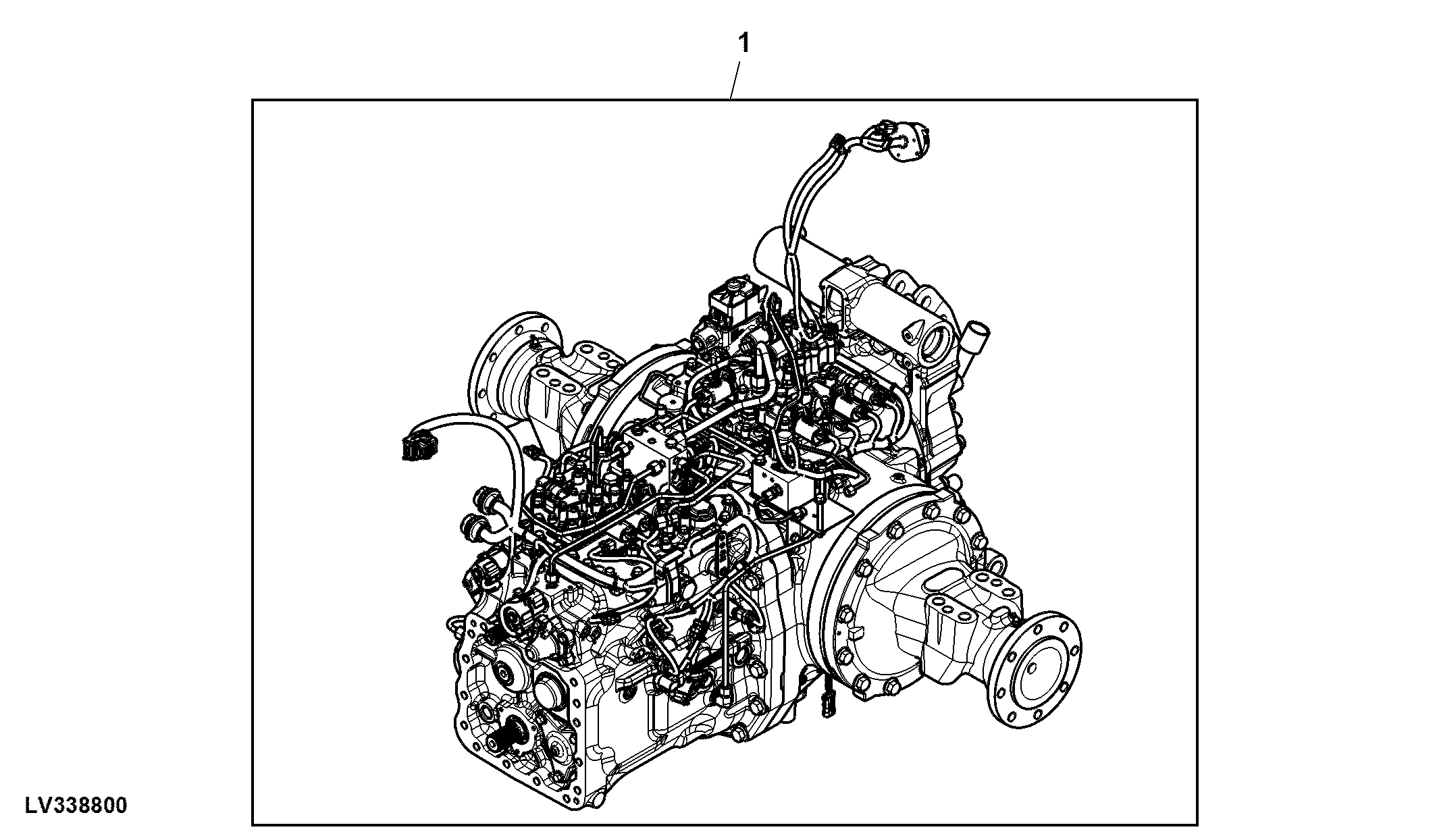 Transaxle W/ 37.5 Cm³ Hydraulic Pump, 16X16 Transmission