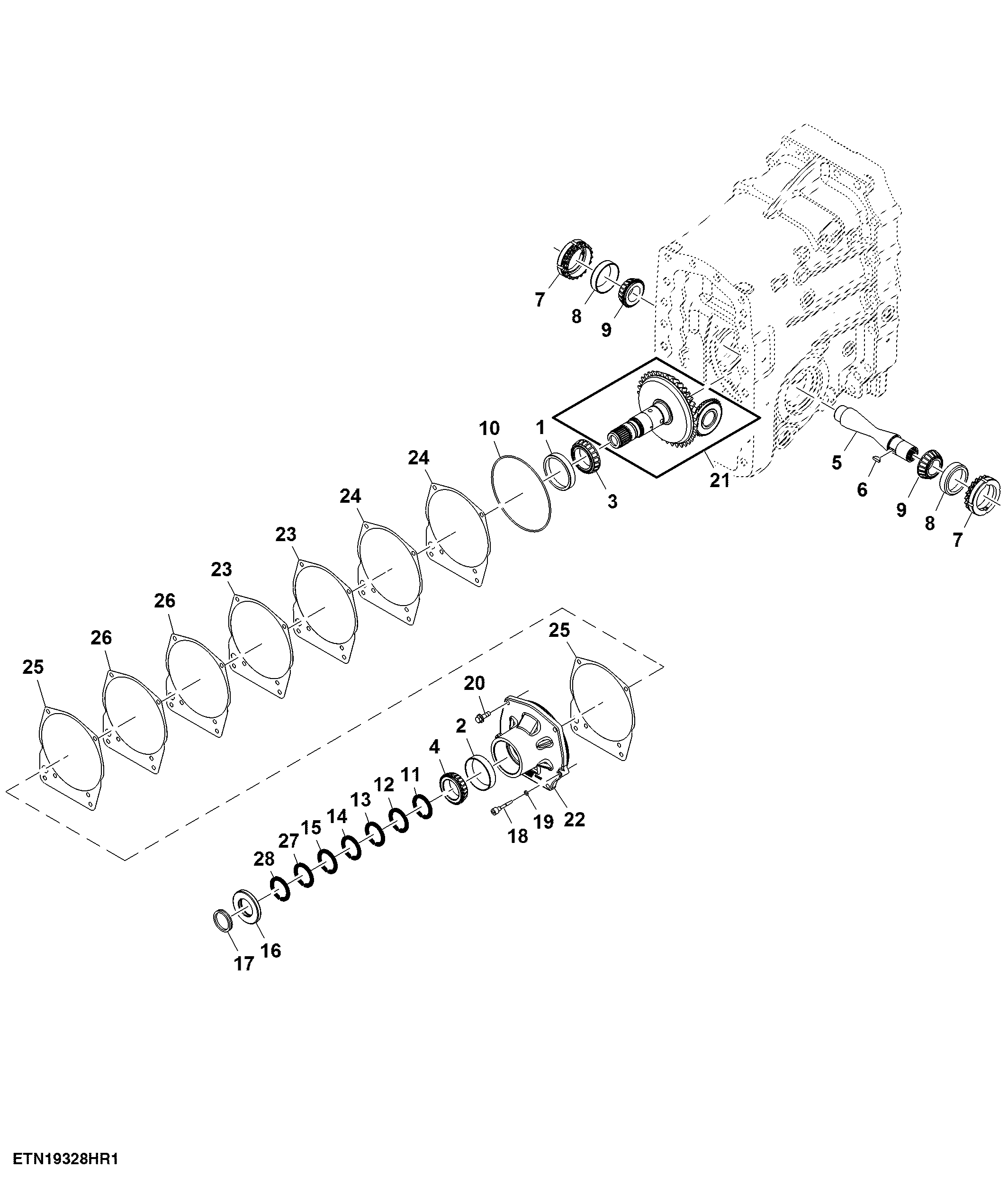 Hydraulic Pump Drive, W/ 85 cc or 145 cc Pump