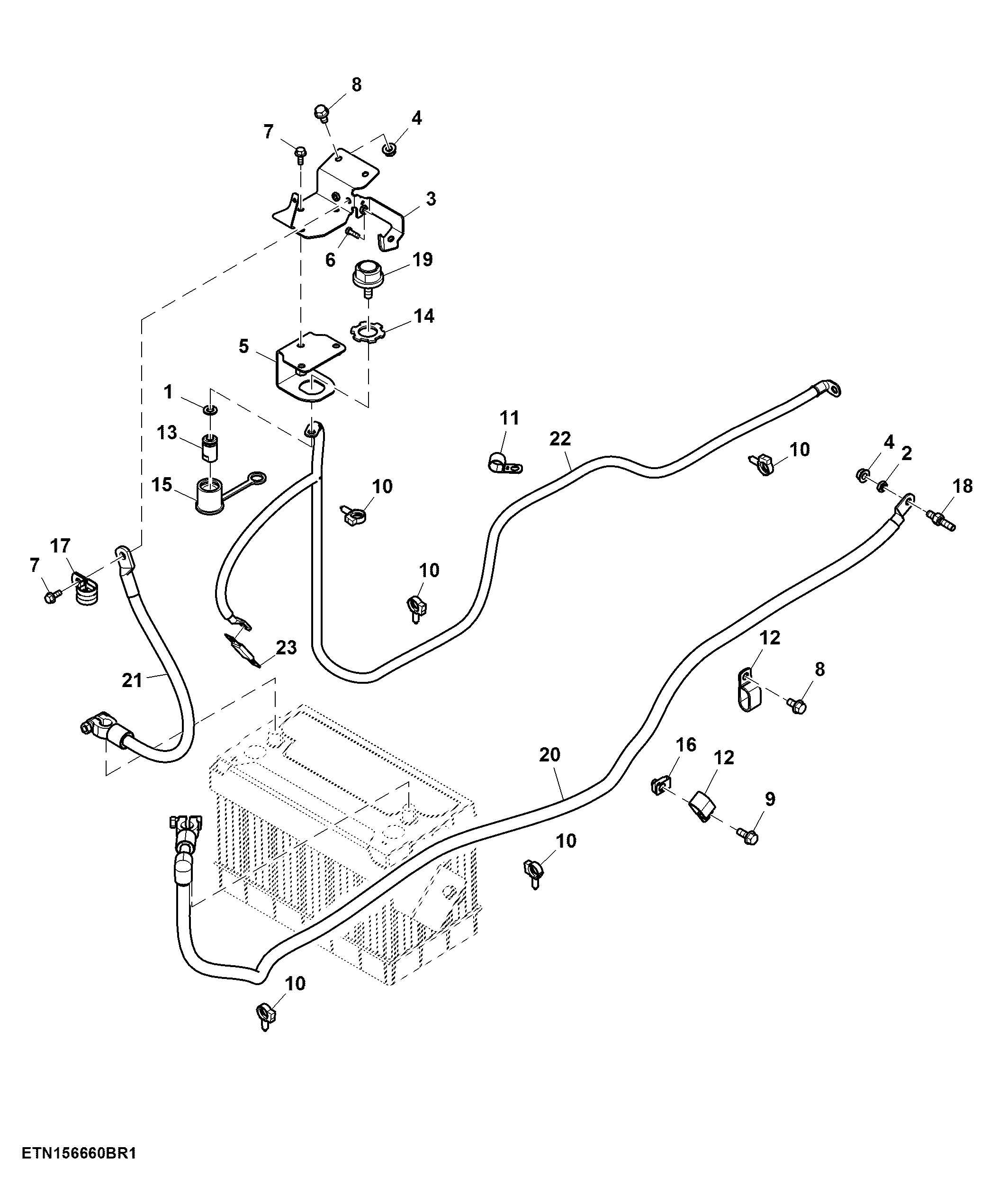 Battery Cable, OOS (200101 - ), Cab (500101 - )