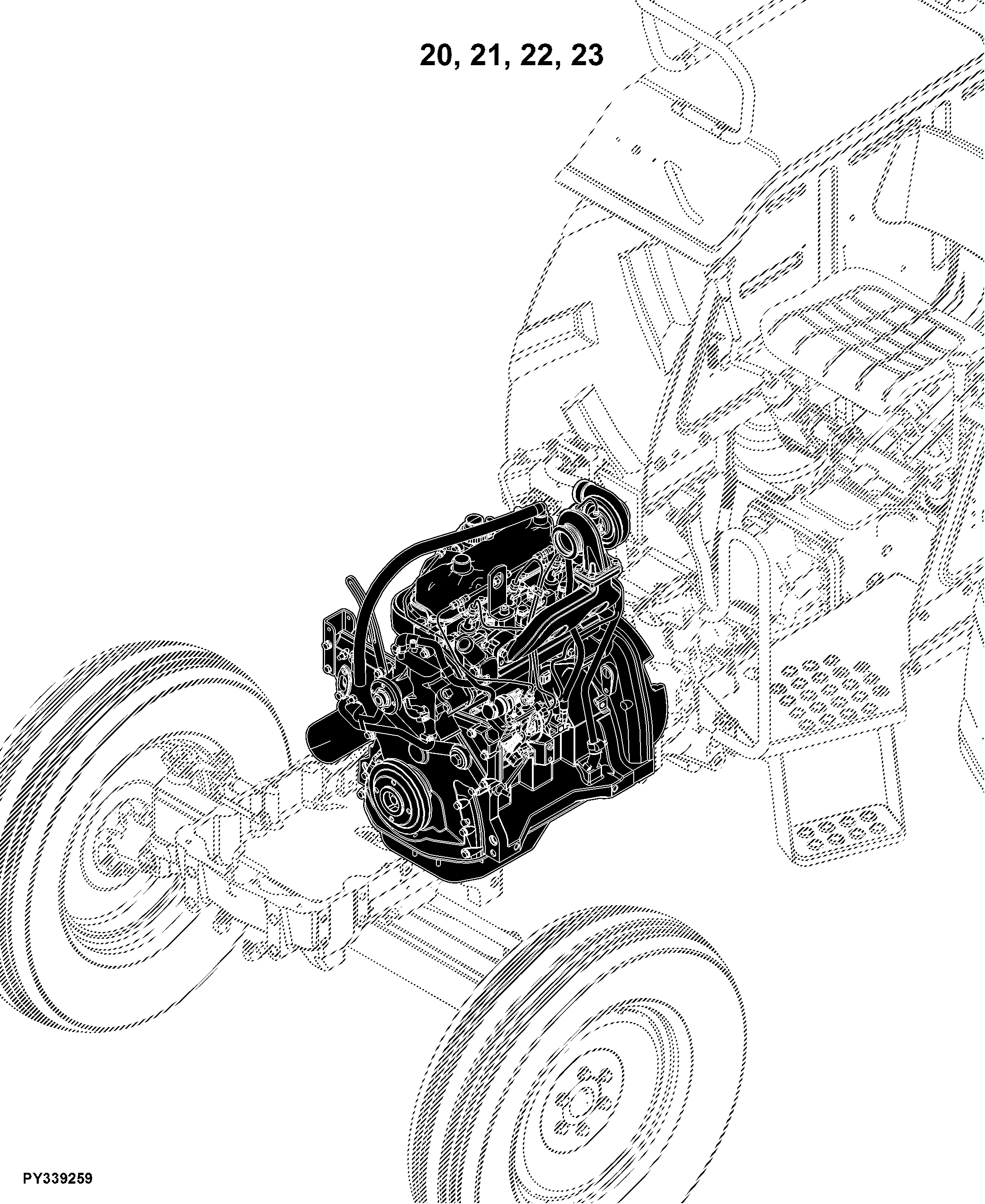 5310 Tractor (TREM IIIA Engine)(India Edition)