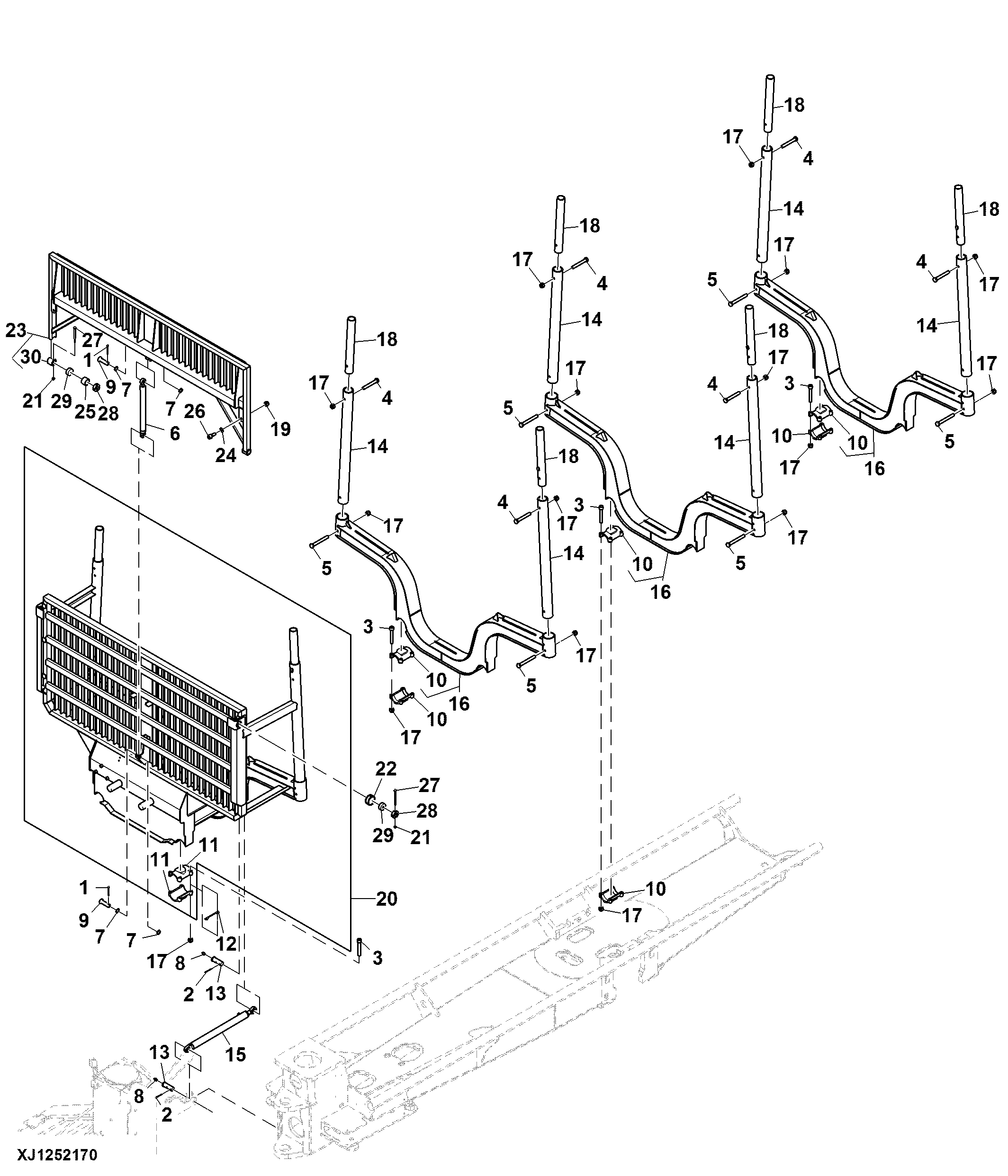 Load Space 4 m², Long Frame 3 to 5 m, Movable