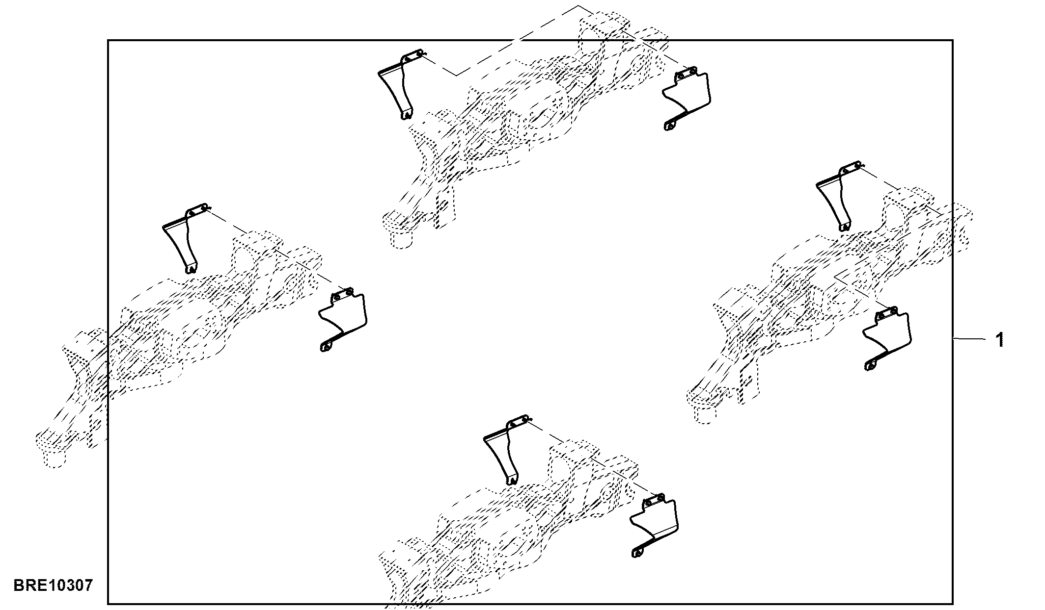 Attachment, Debris Shield, Narrow Track Frame