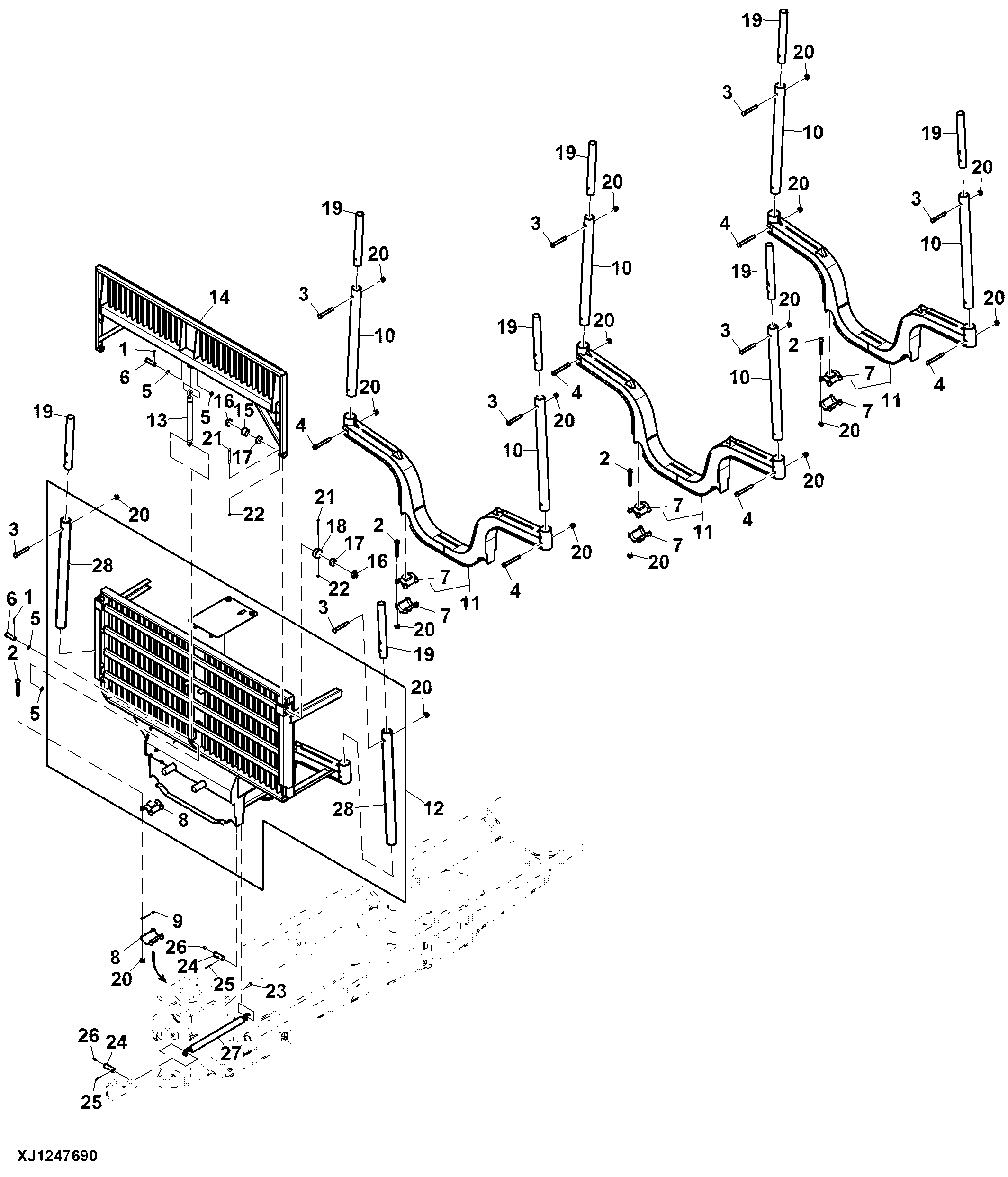 Load Space 4 m², Short Frame 3 to 6 m, Movable