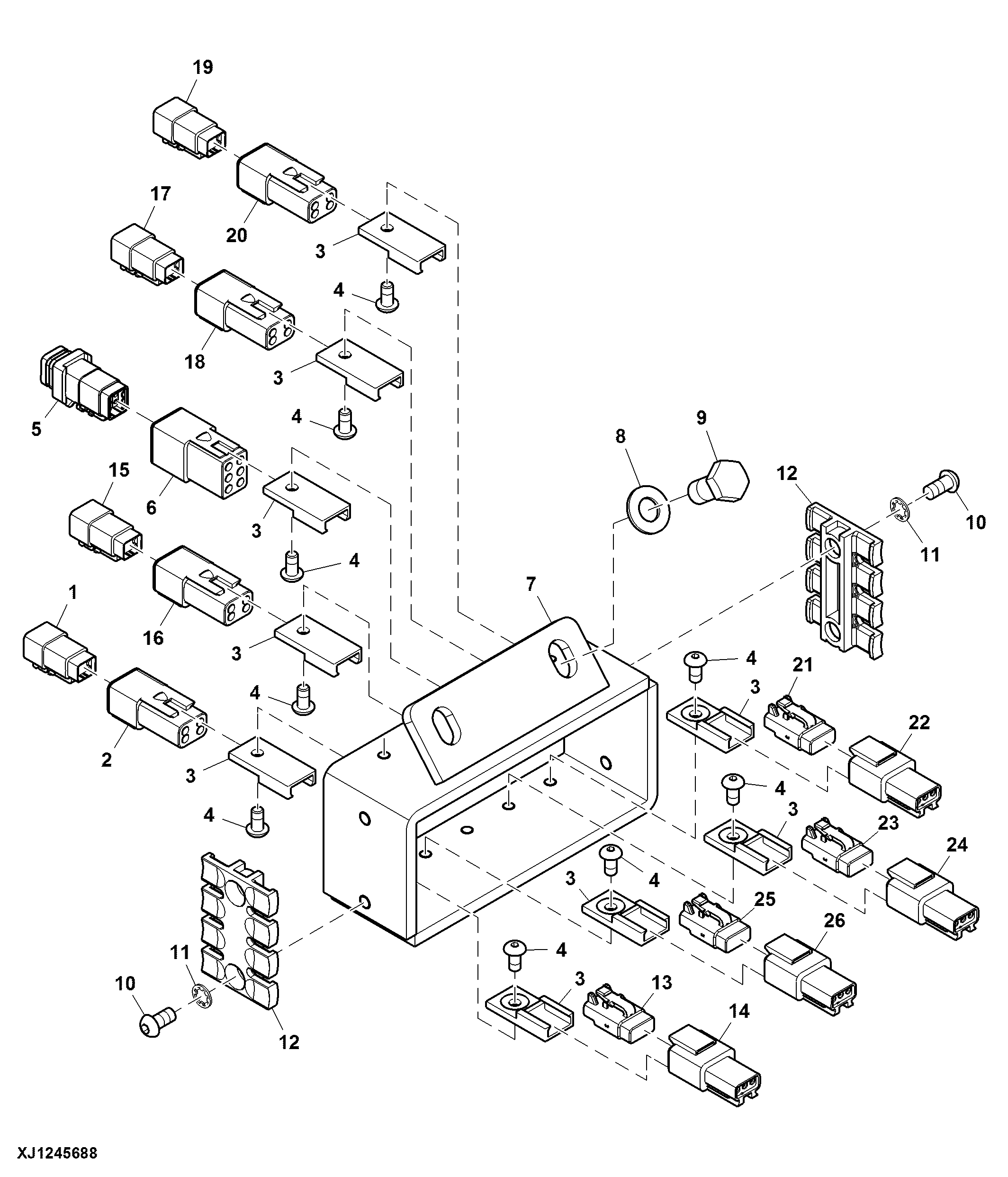 Bracket, Head Module Box (TimberRite™ Controller)