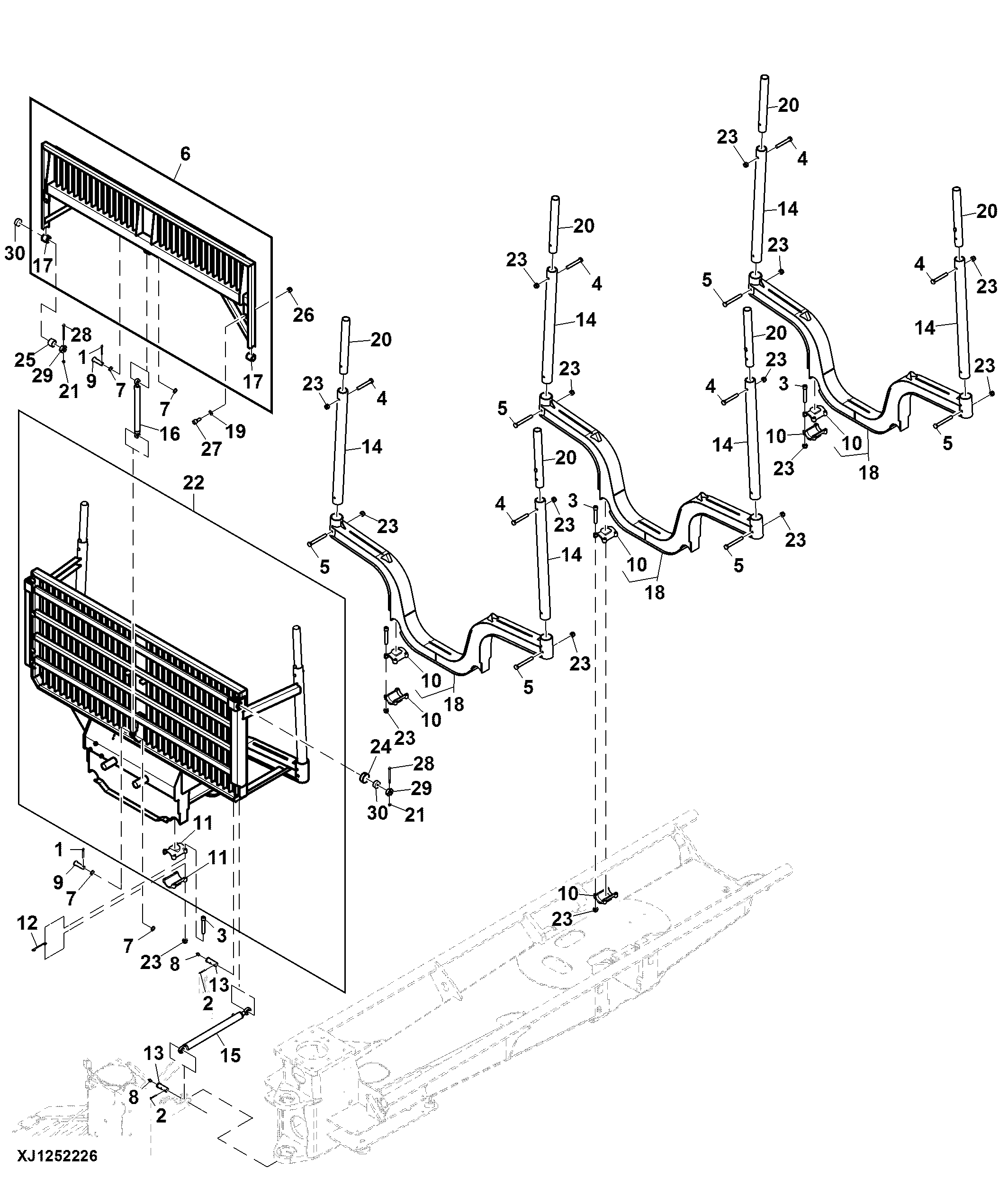 Load Space, Short Frame, Wide 3 to 6 m, Movable