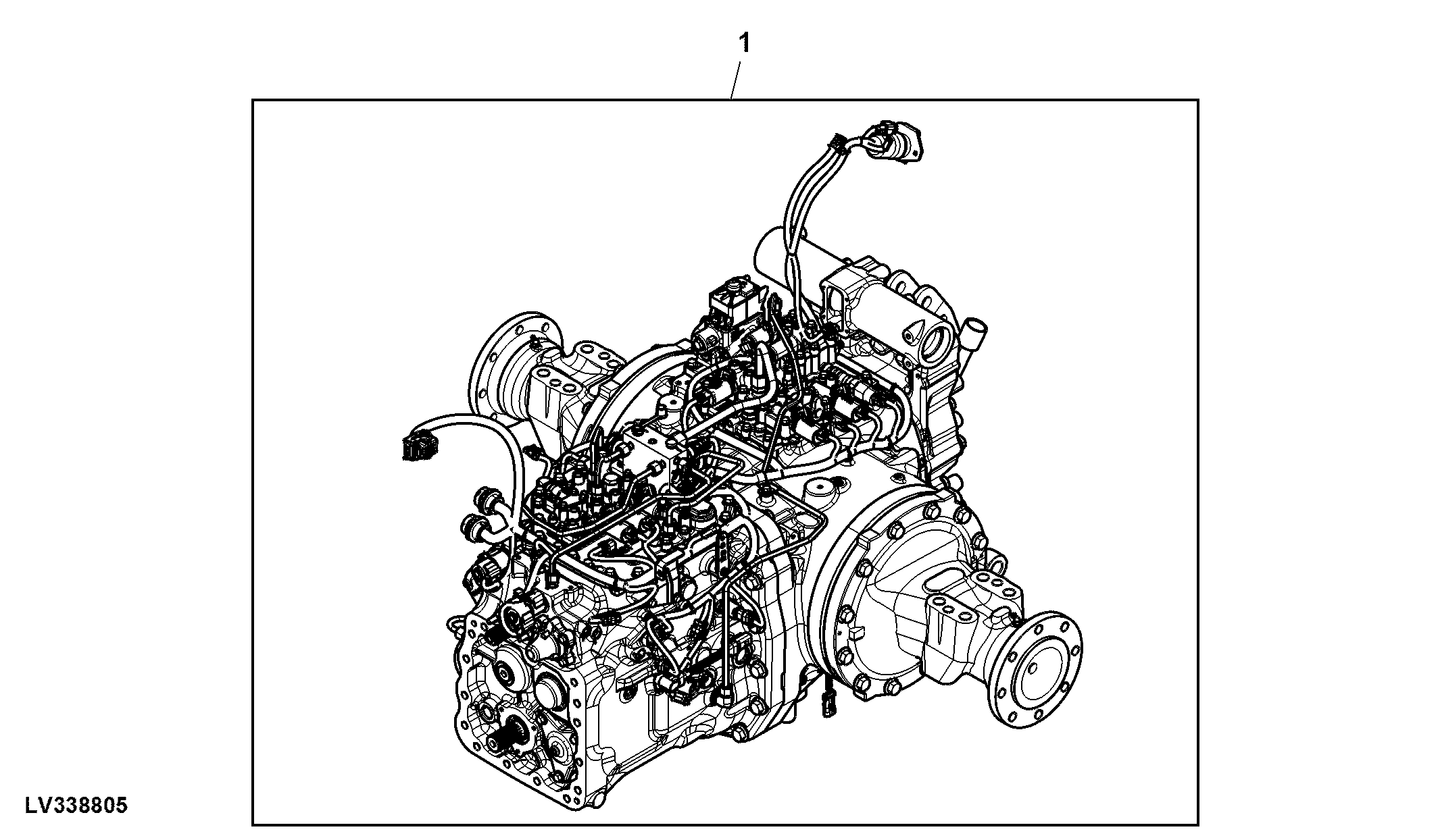 Transaxle W/ Electro Hydraulic Valve, 16X16 Transmission