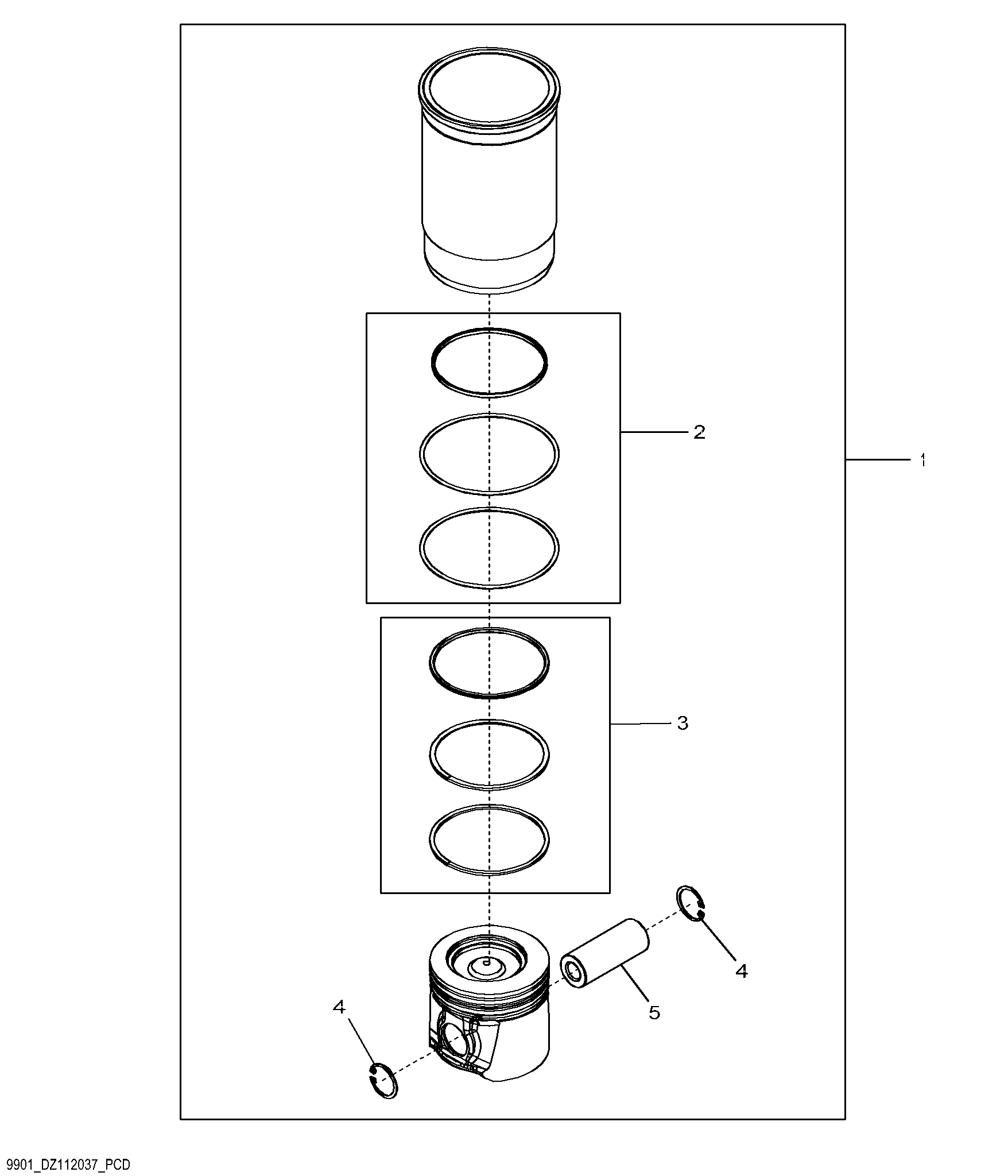 9901 Piston Liner Kit