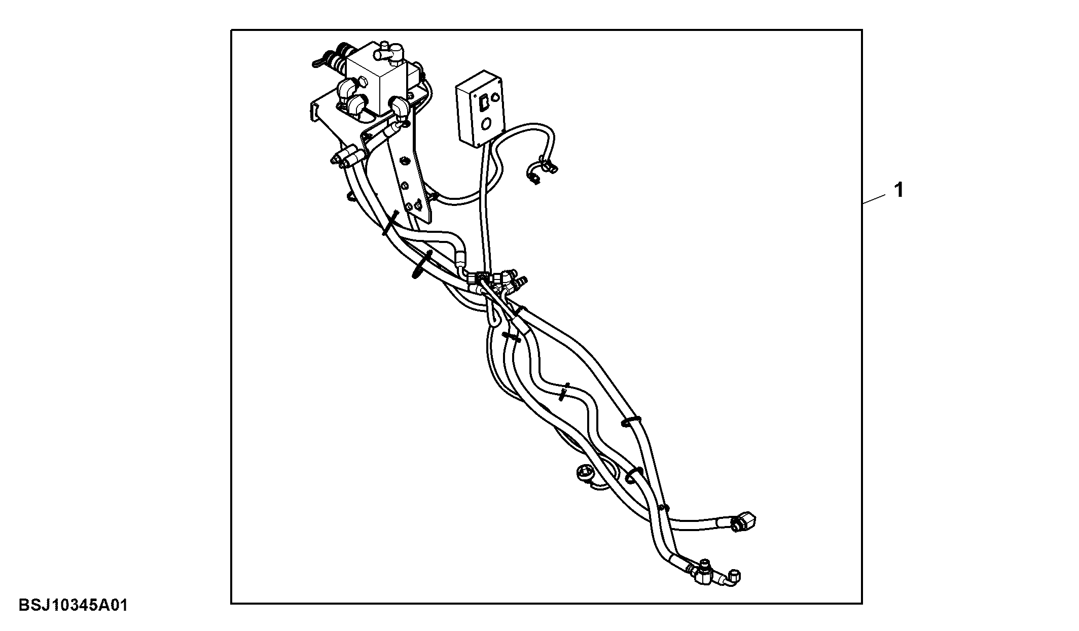 Attachment, Control Valve and Hydraulic Hoses, Motor Control