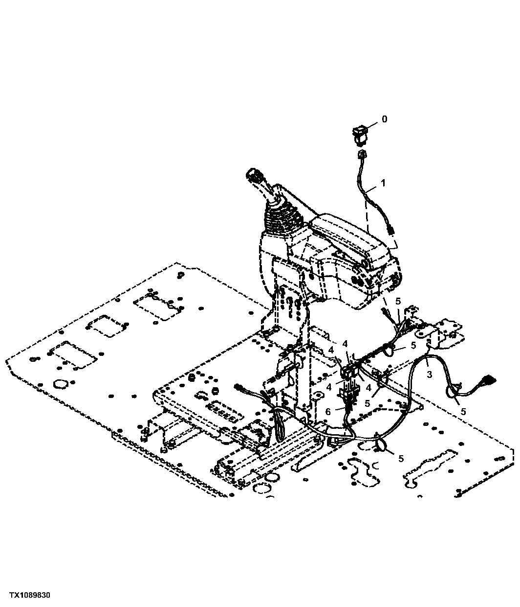 Pilot Control Lever Wiring Harnesses and Relays