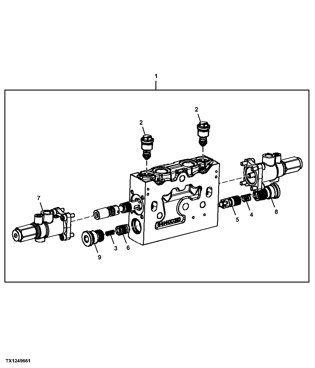 Hydraulic Control Valve Components, Bucket Section