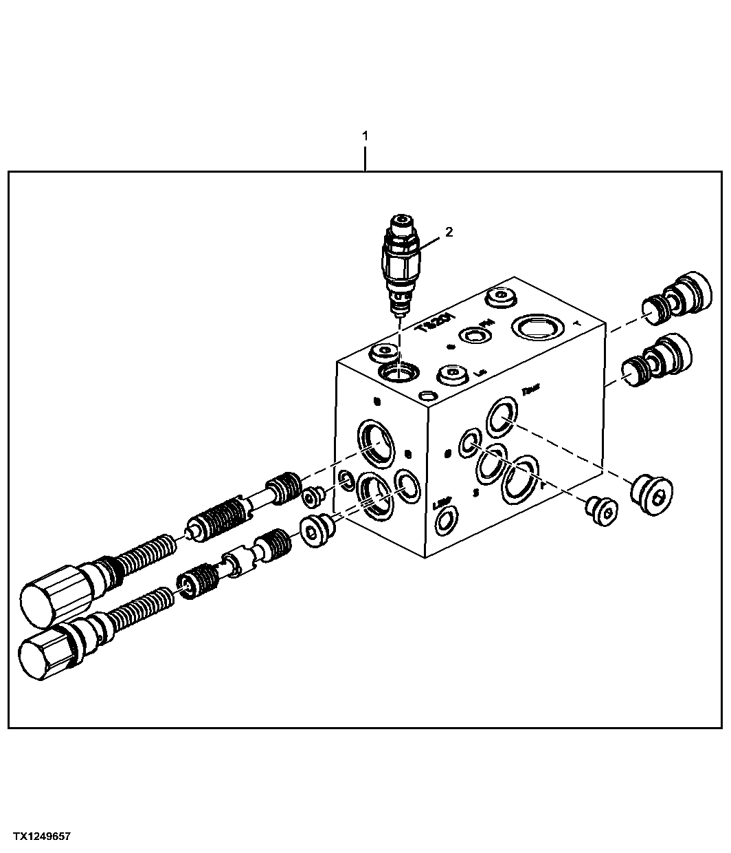 Hydraulic Control Valve Components, Inlet Section